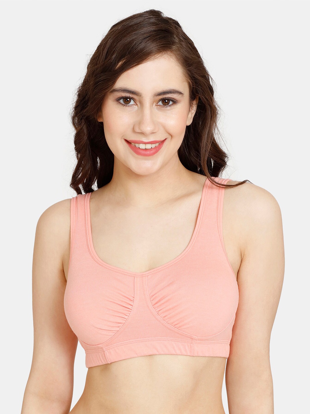 

Rosaline by Zivame Medium Coverage All Day Comfort Super Support Bralette Bra, Pink