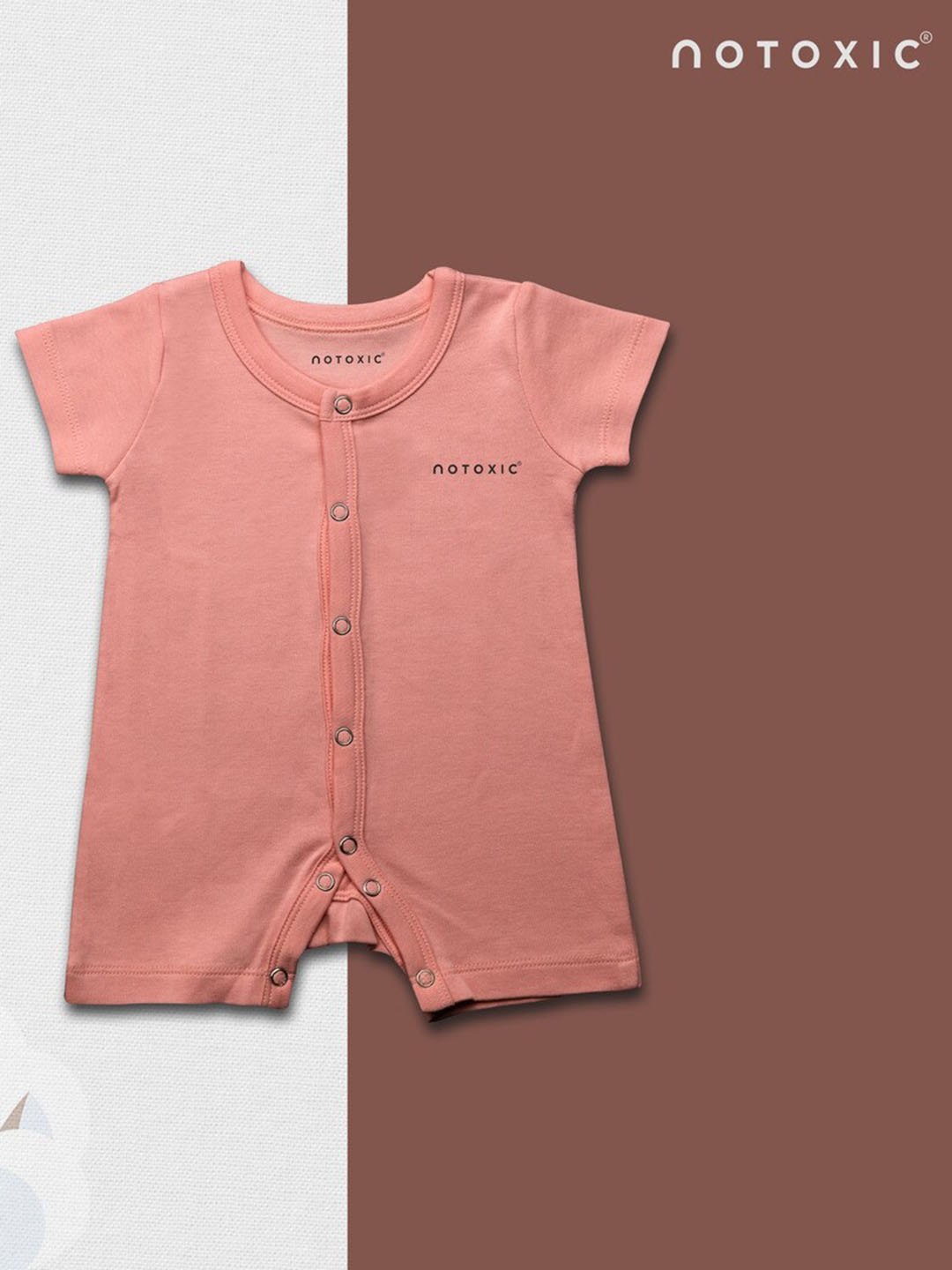

BAESD Infants Organic Cotton Rompers, Pink