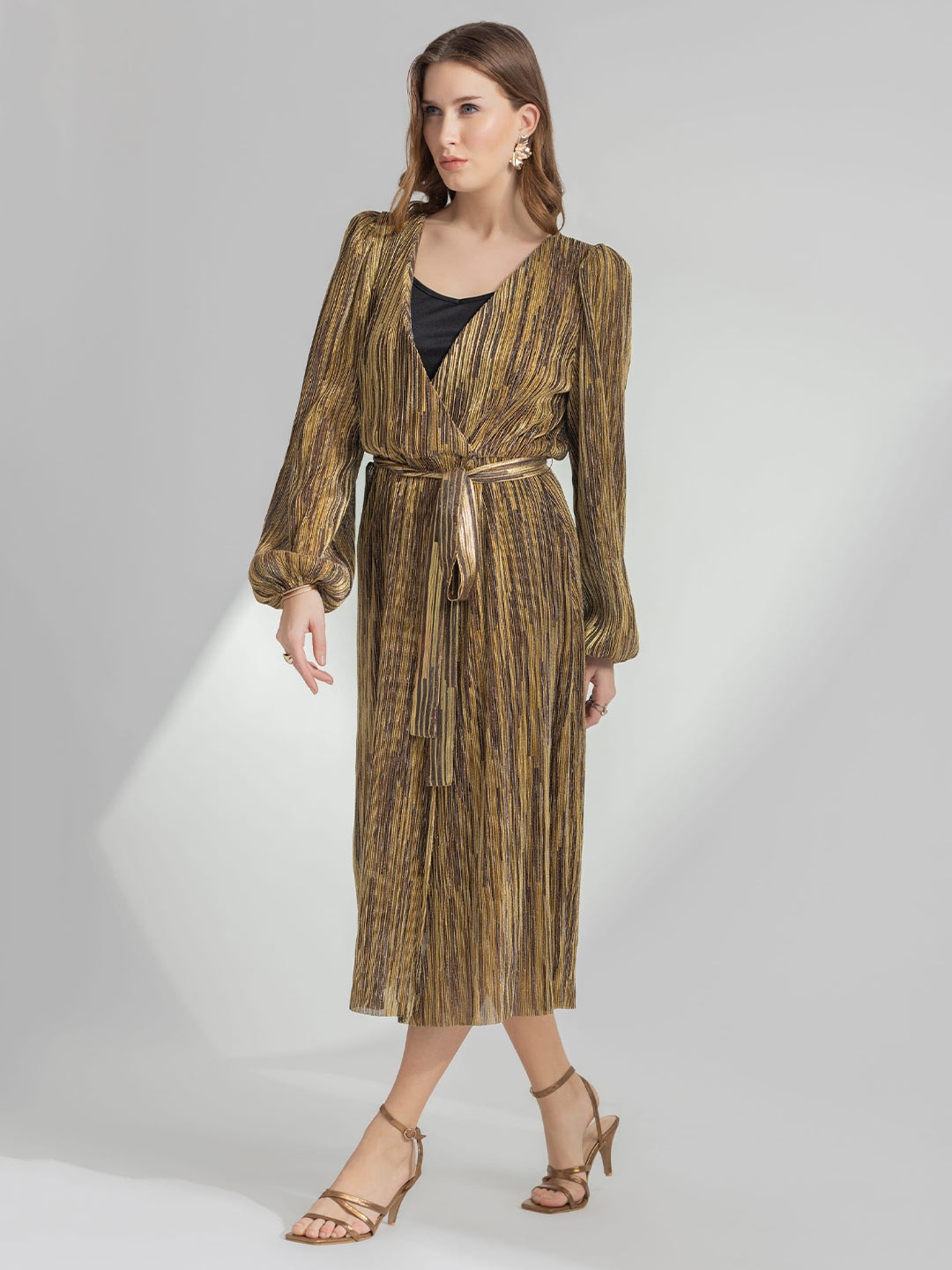 

B.Copenhagen Self Design A-Line Dress, Beige