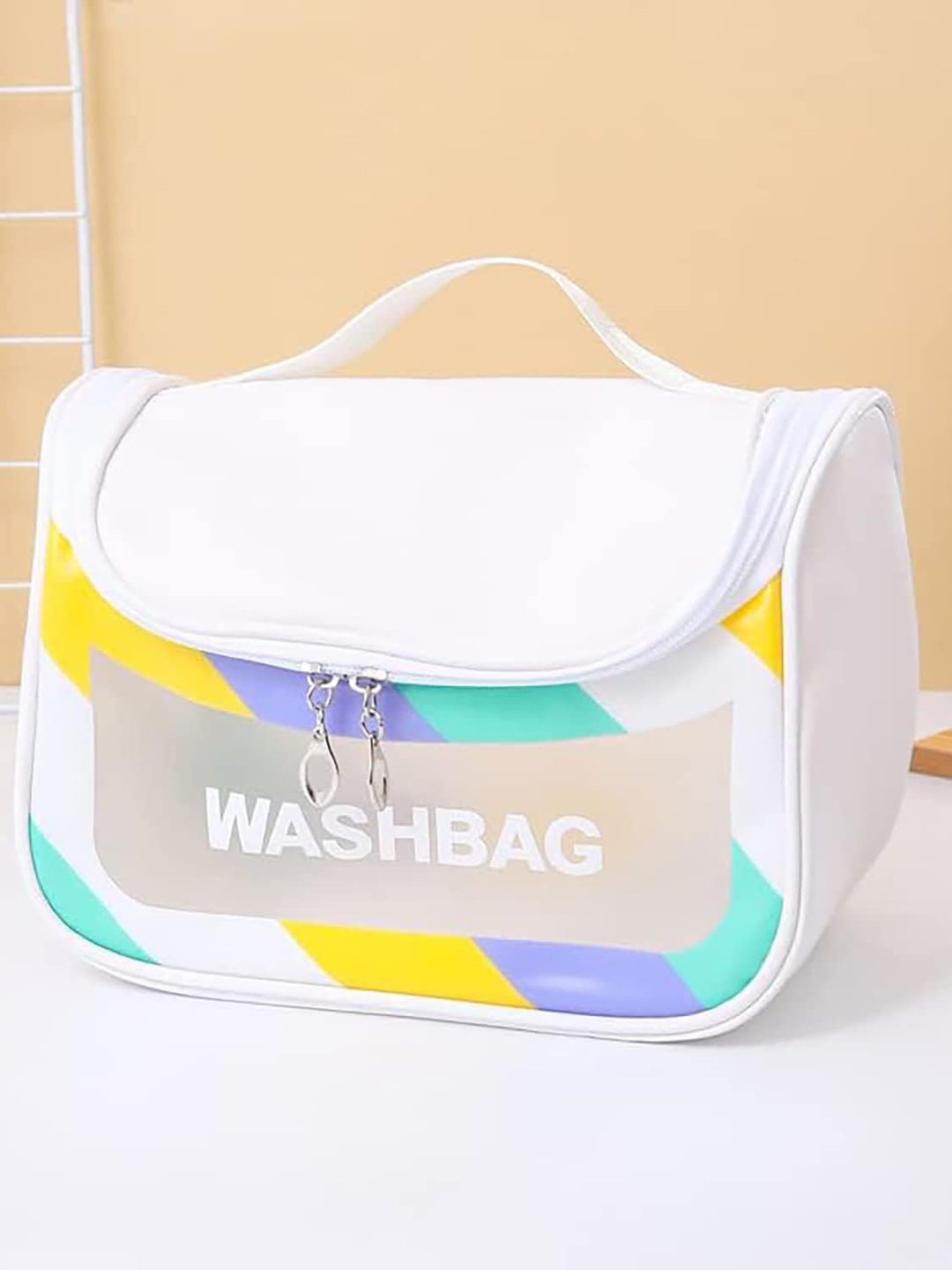 

HOUSE OF QUIRK Waterproof Cosmetic Pouch, White
