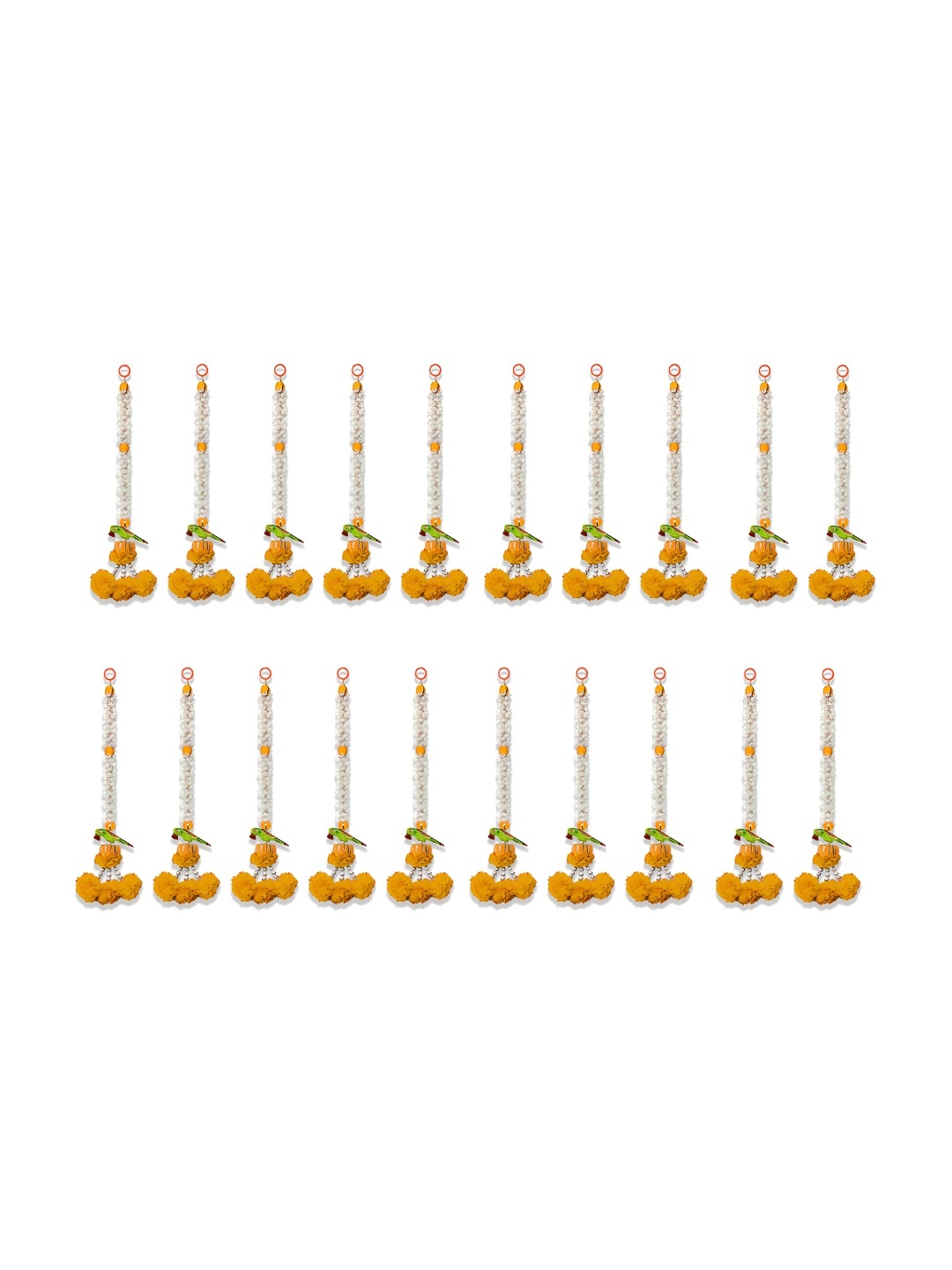 

iHandikart Orange 20 Pieces Hanging Jasmine Artificial Flower