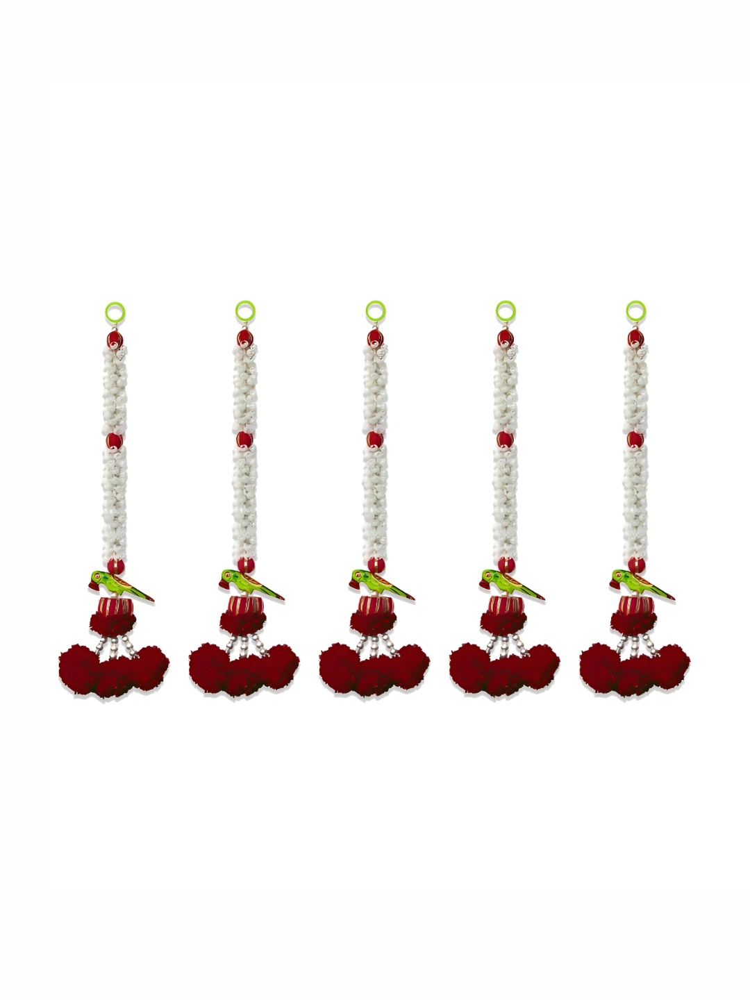 

iHandikart Red 4 Pieces Hanging Jasmine Artificial Flower