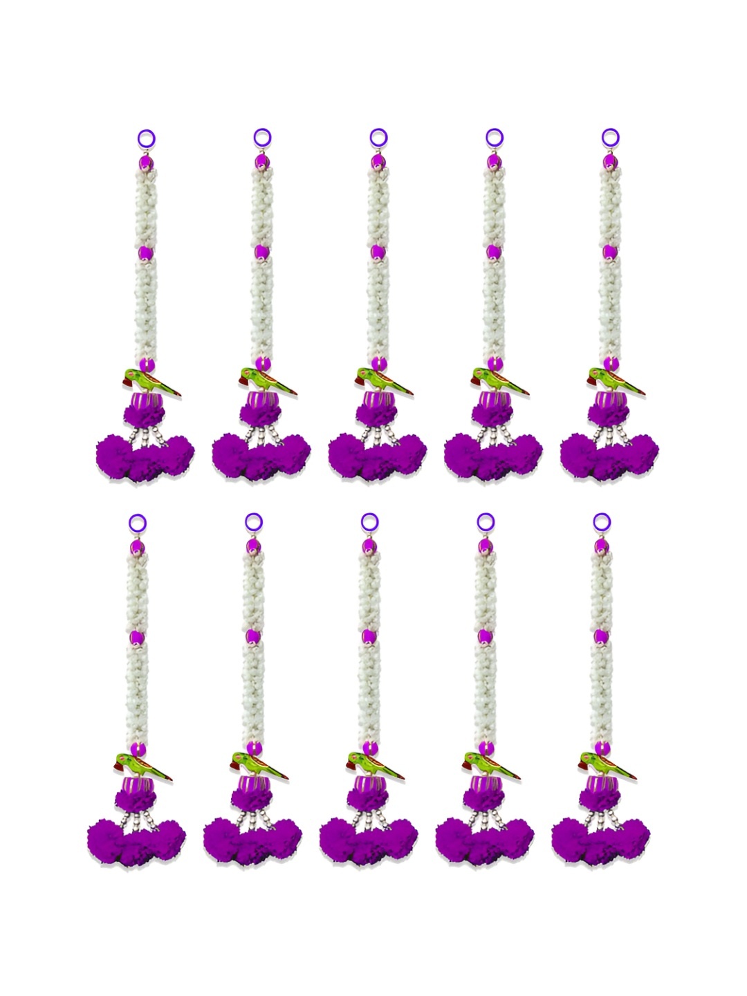 

iHandikart Purple 10 Pieces Hanging Jasmine Artificial Flower