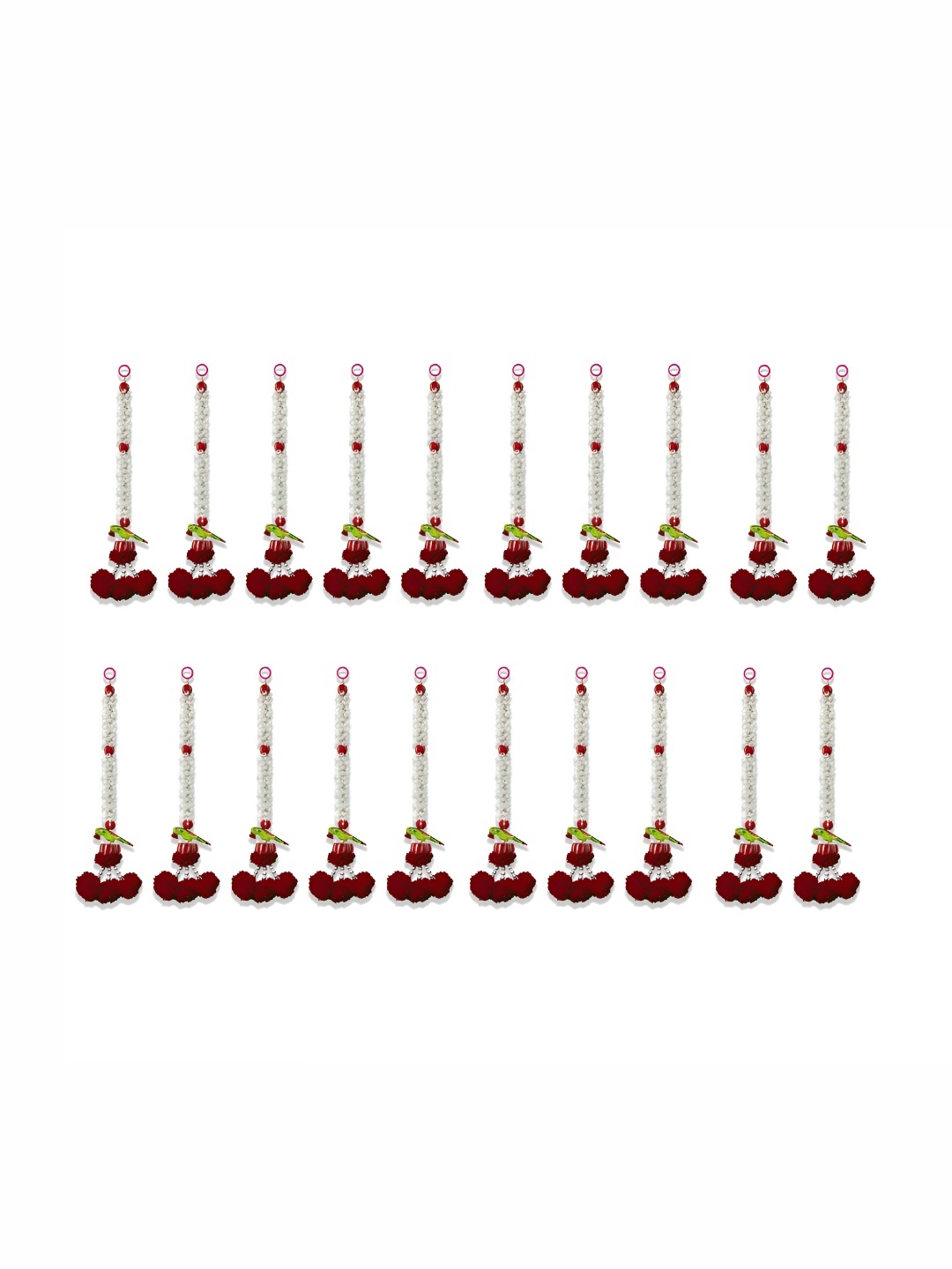 

iHandikart Red 20 Pieces Hanging Jasmine Artificial Flower