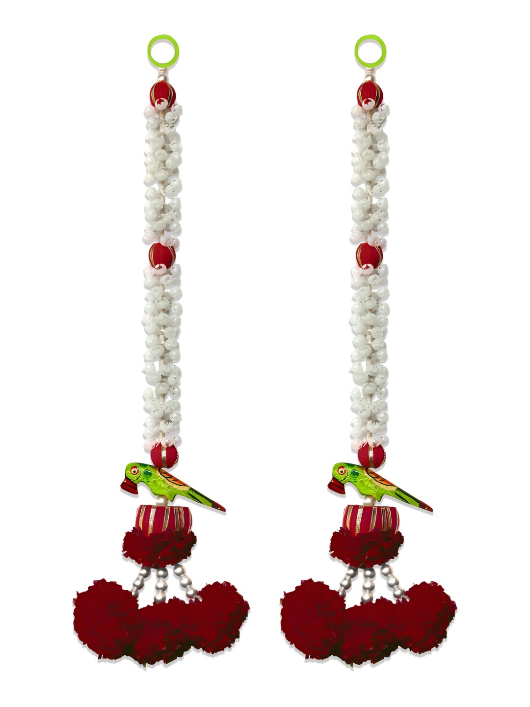 

iHandikart Red 2 Pieces Hanging Jasmine Artificial Flower