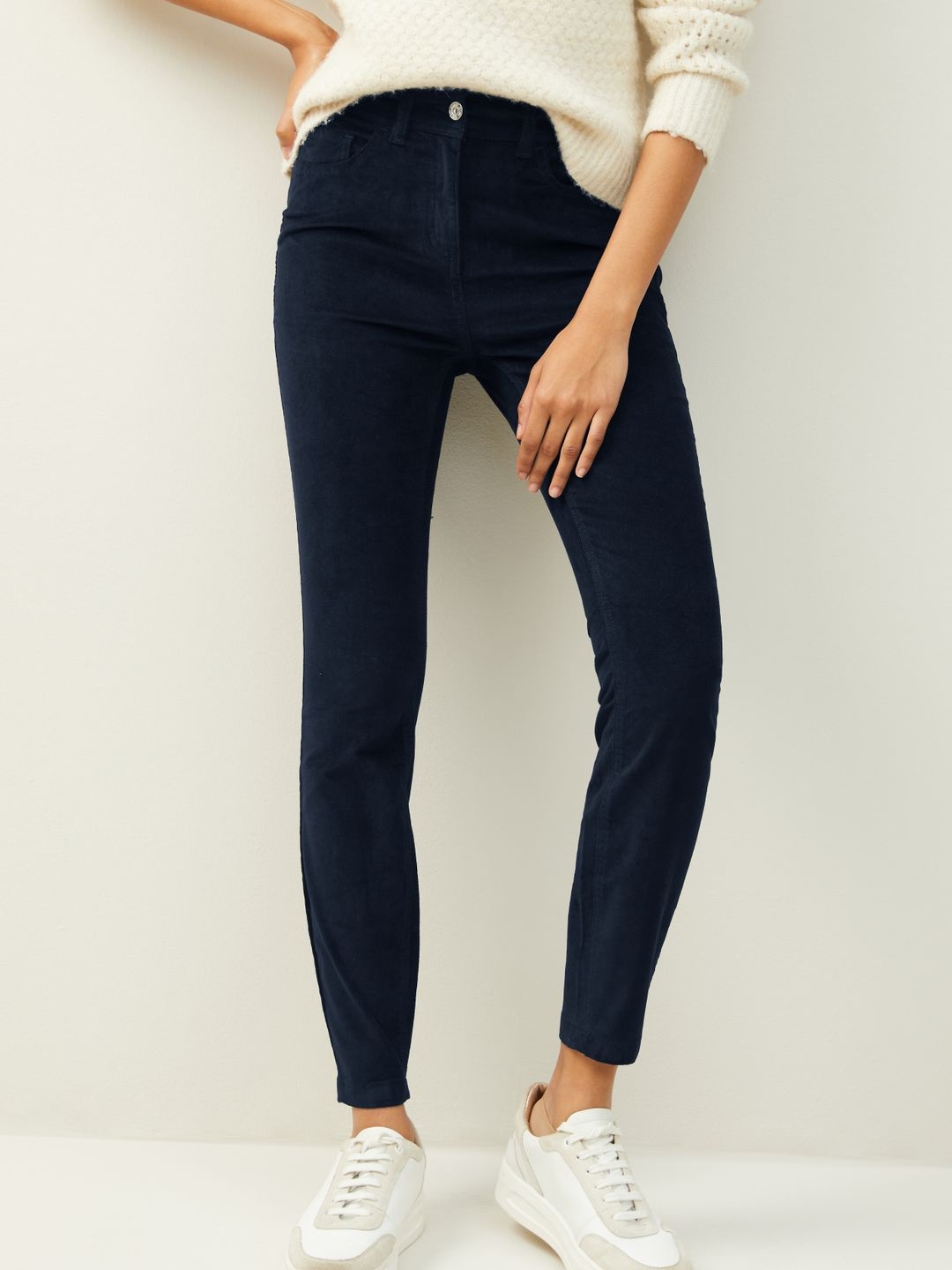 

NEXT Women Skinny Fit Trousers, Navy blue