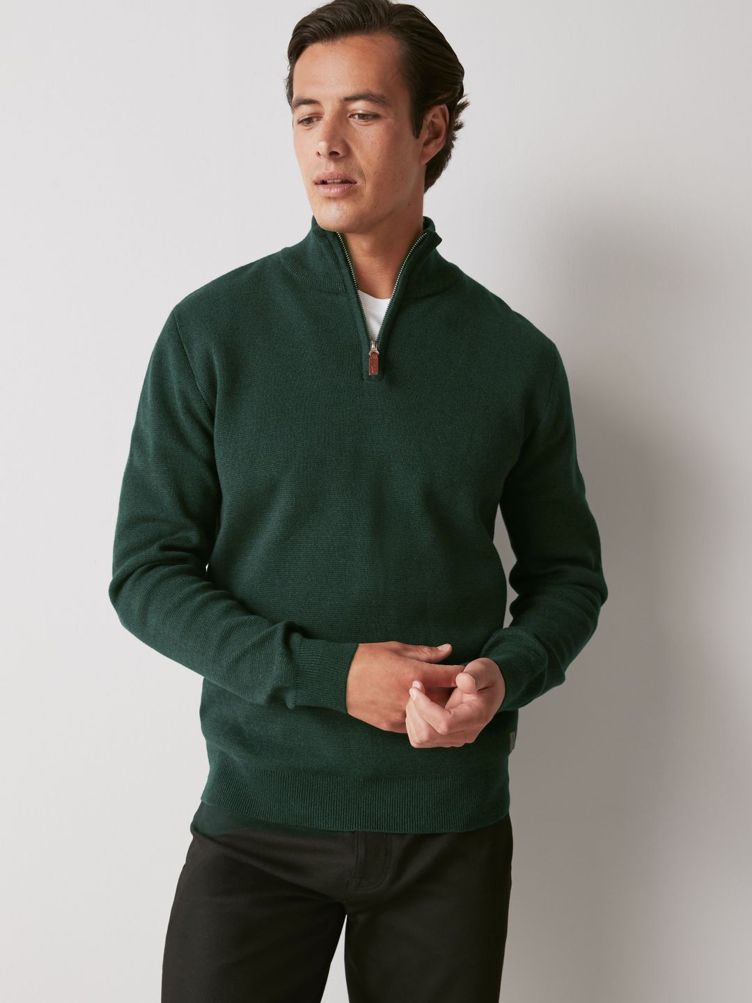 

NEXT Pure Cotton Solid Long Sleeves Sweatshirt, Green