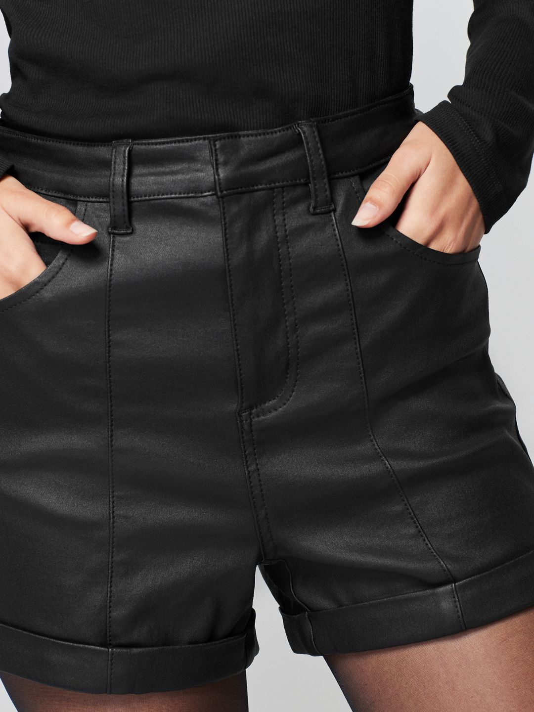 

NEXT Women Solid Regular Shorts, Black