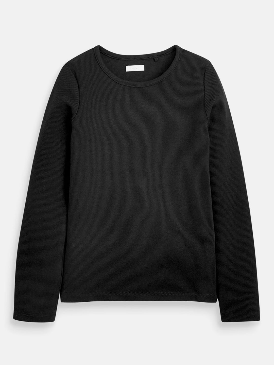

NEXT Girls Self Striped T-shirt, Black