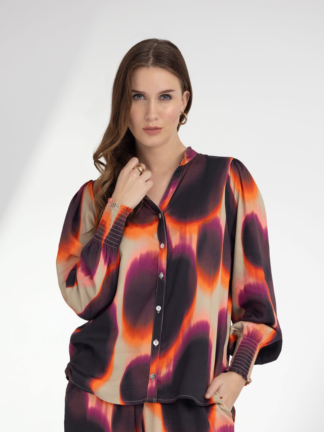 

B.Copenhagen Abstract Printed Casual Shirt, Beige