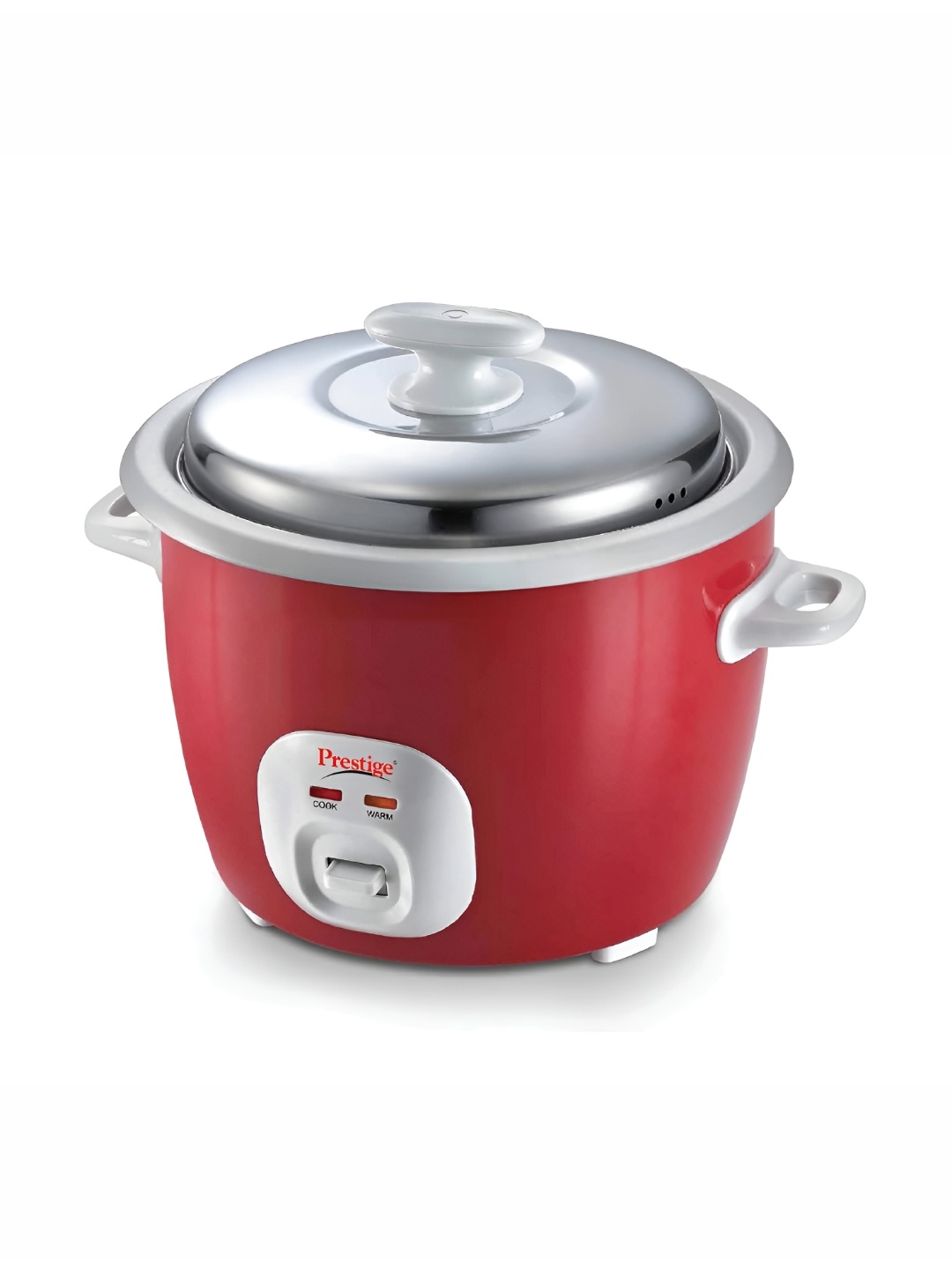 

Prestige Cute Red Aluminium 230W Electric Rice Cooker With Fit Lid 2.8L