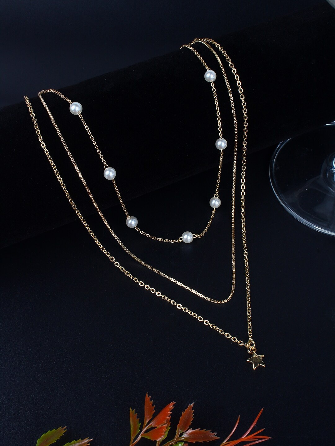 

Stylecast X KPOP Gold-Plated Beaded Minimal Layered Necklace