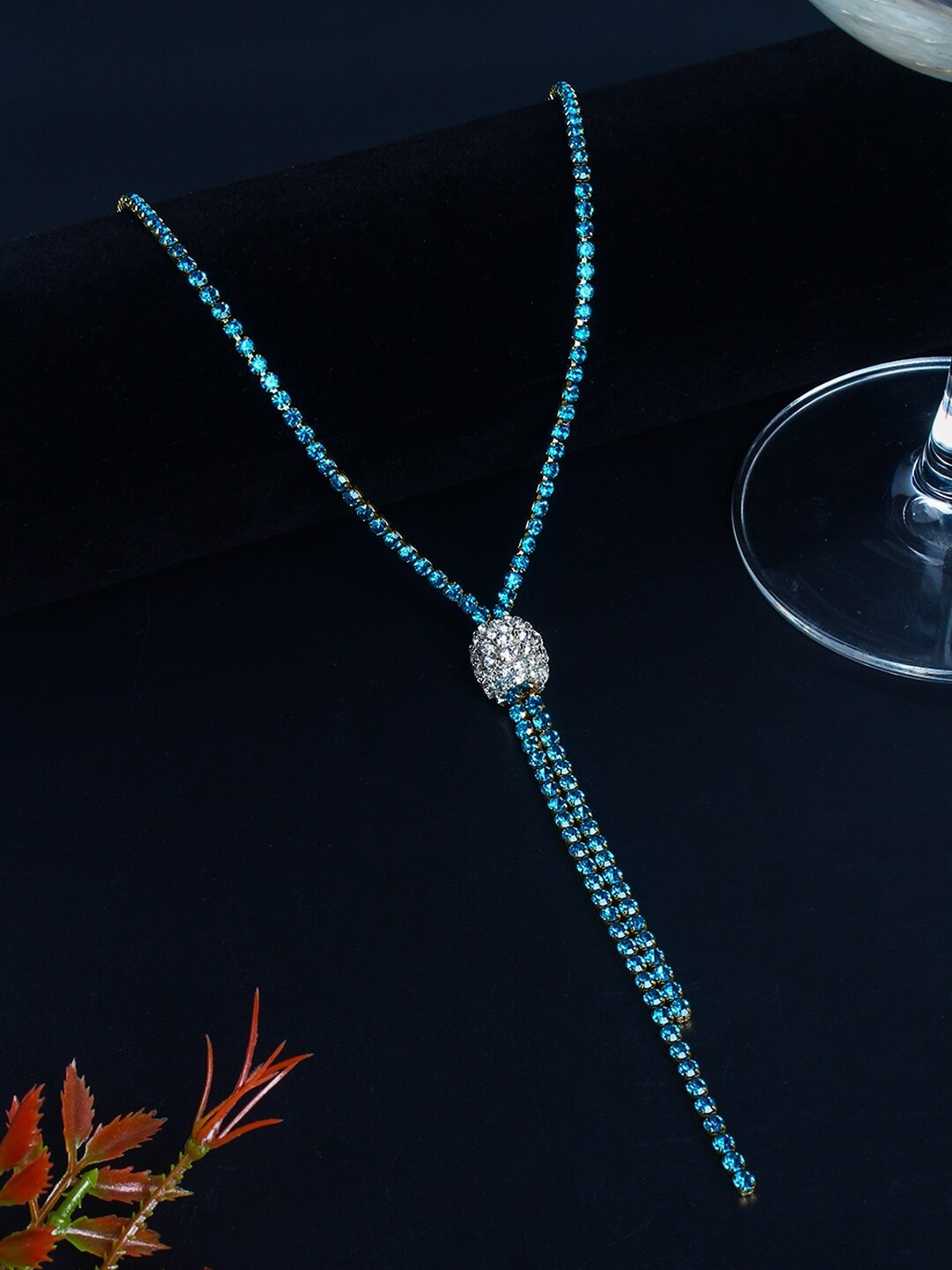 

Stylecast X KPOP Gold-Plated Stone-Studded Necklace