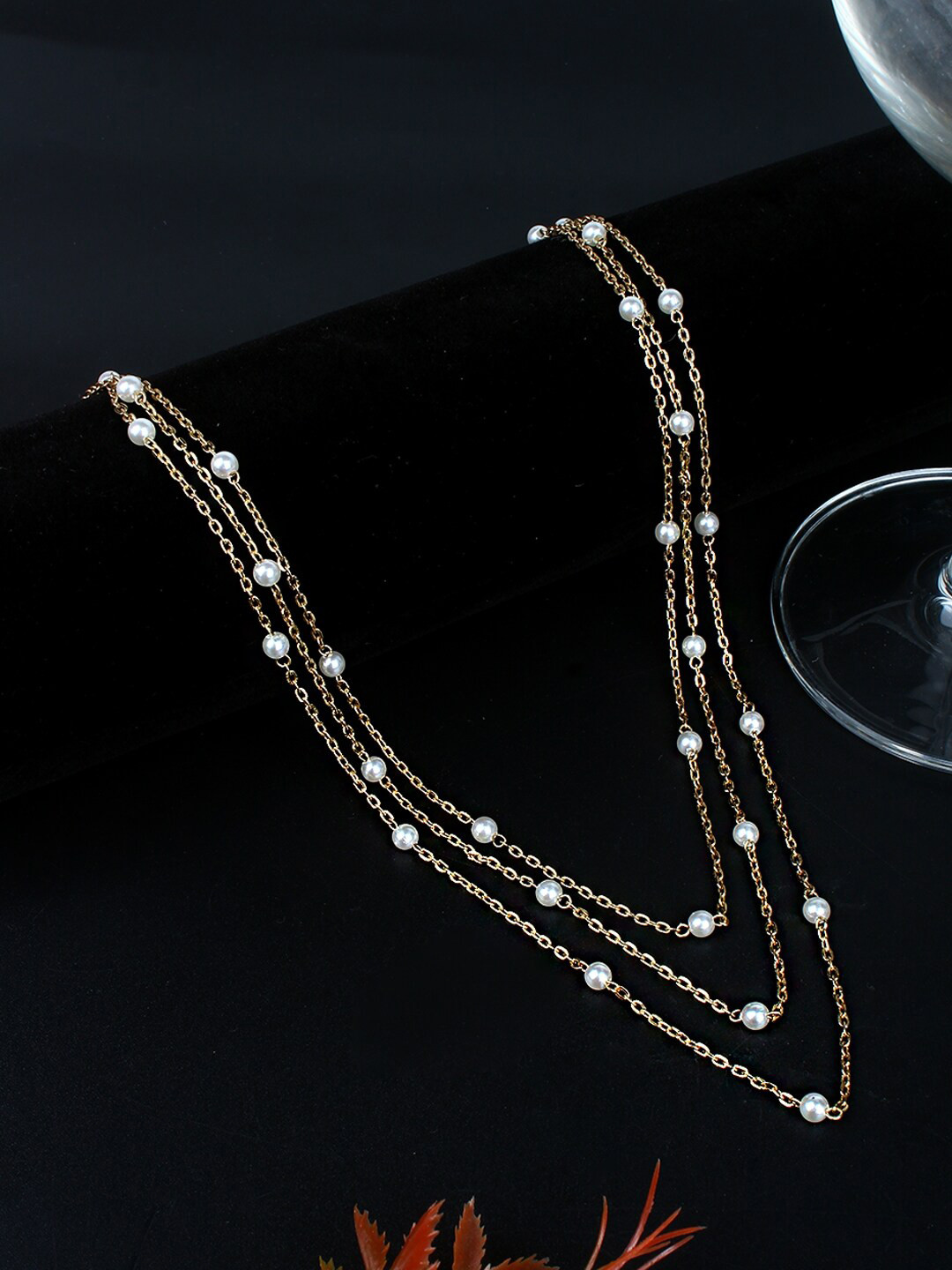 

Stylecast X KPOP Gold-Plated Layered Beaded Necklace