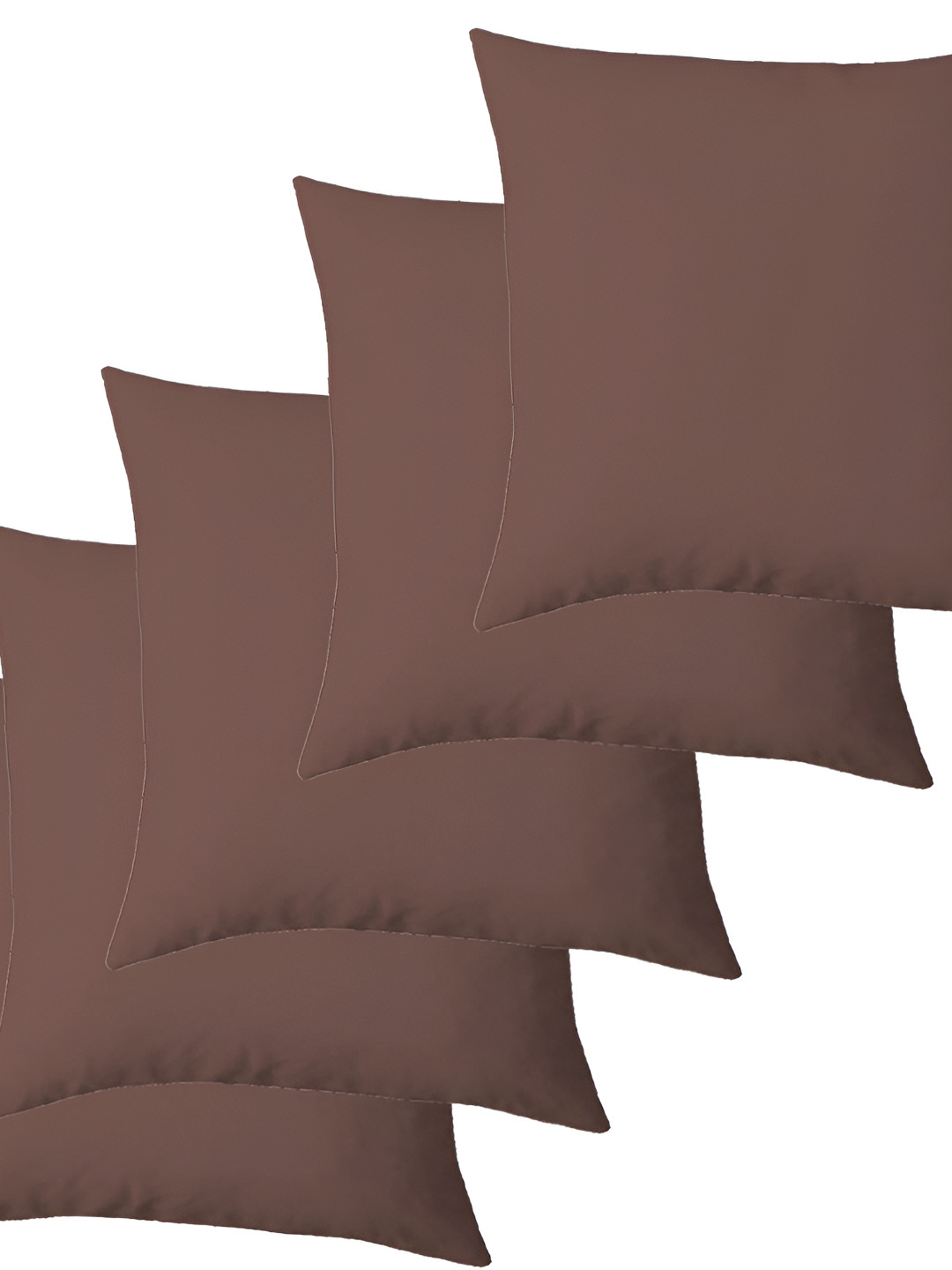

LINENOVATION Brown 5 Pieces Square Filled Cushions