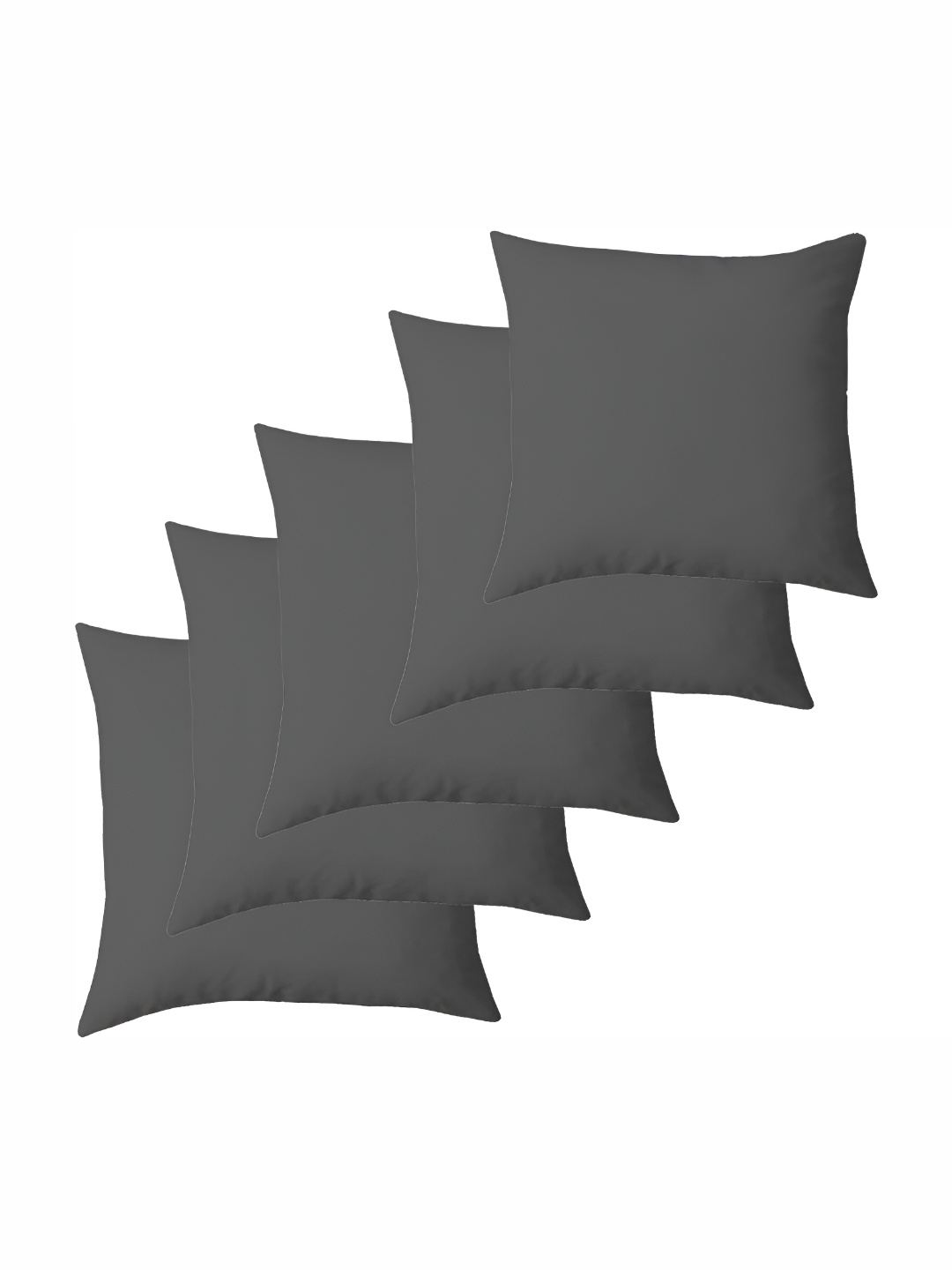 

LINENOVATION Grey 5 Piece Microfibre Filled Cushions