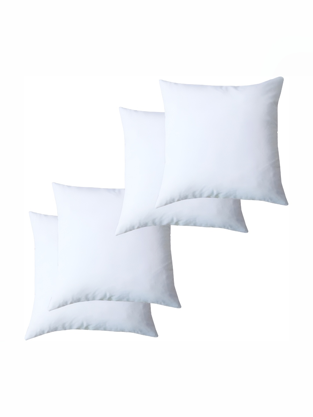 

LINENOVATION White 4 Pieces Microfibre Filled Cushions