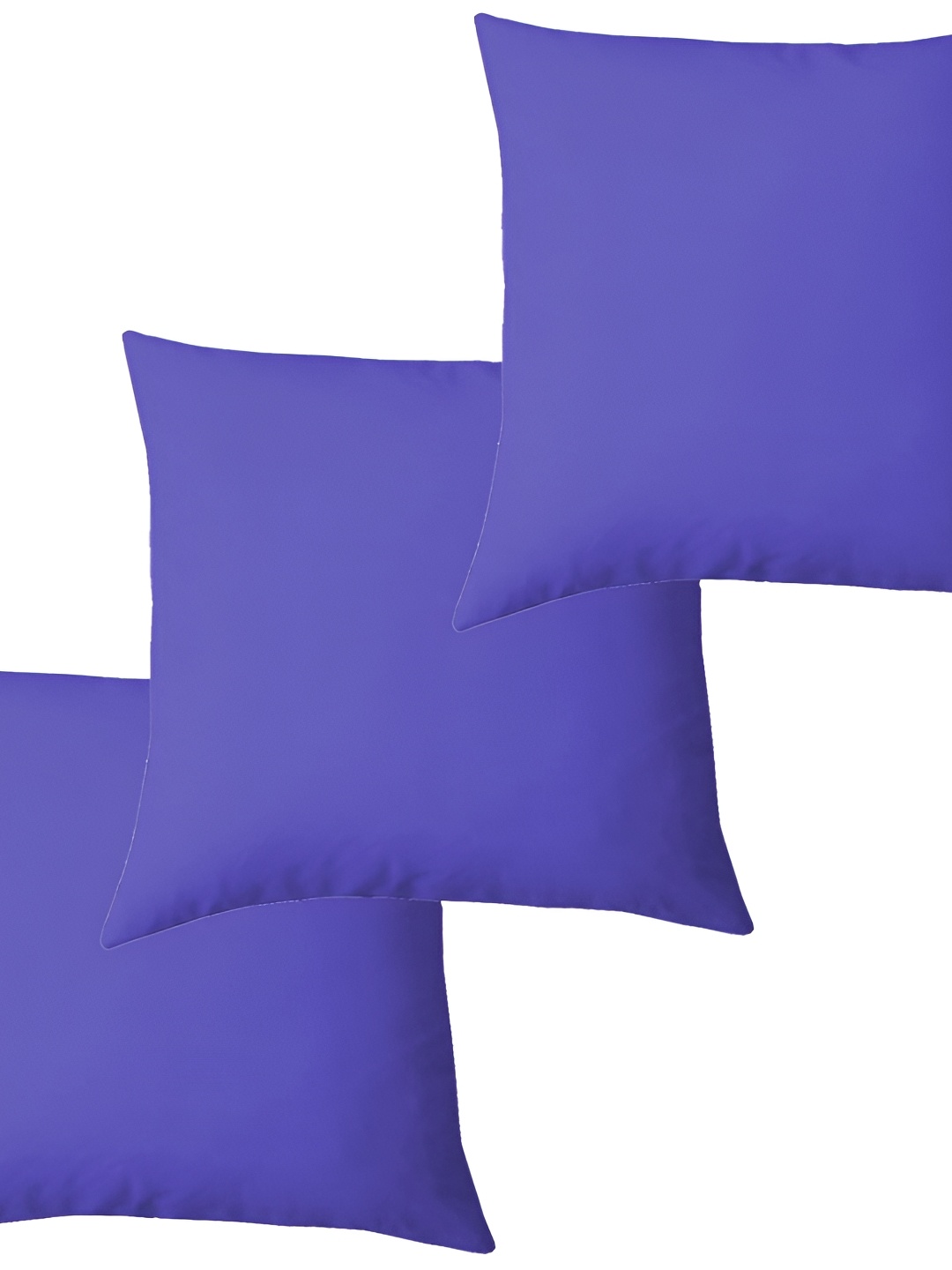 

LINENOVATION Blue 3 Pieces Square Microfibre Filled Cushions