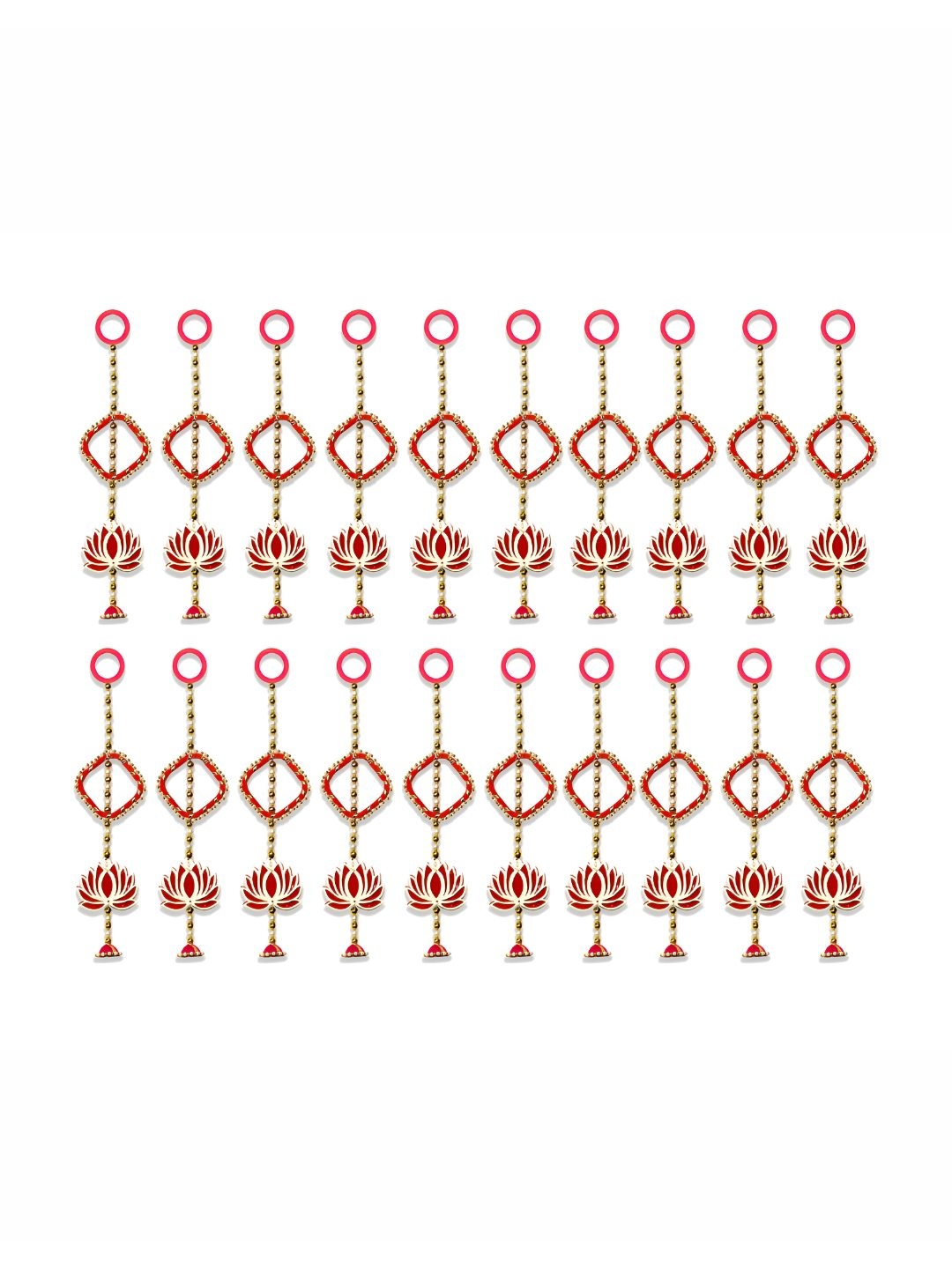 

iHandikart Red 20 Pieces Artificial Wall Hanging