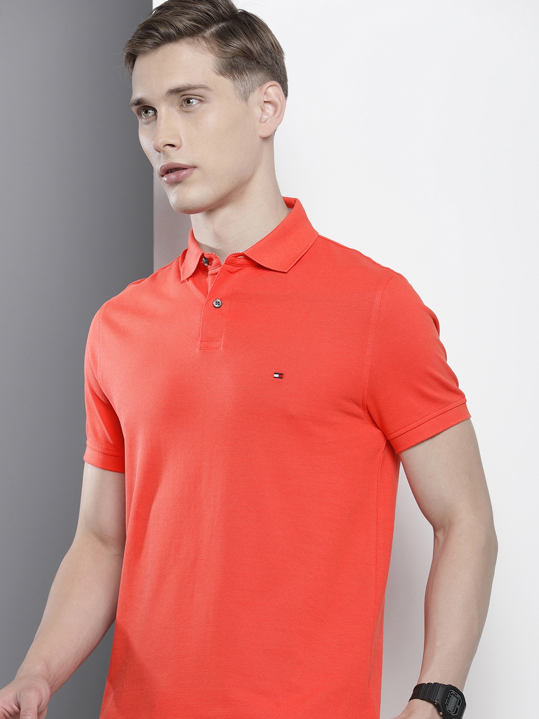 

Tommy Hilfiger Polo Collar T-shirt, Orange