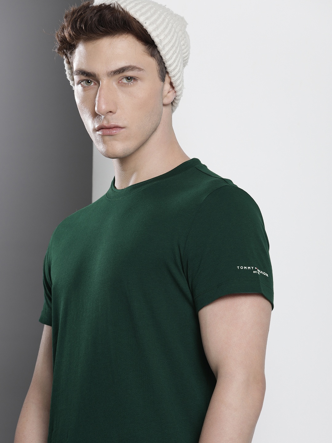 

Tommy Hilfiger Pure Cotton Slim Fit T-shirt, Green