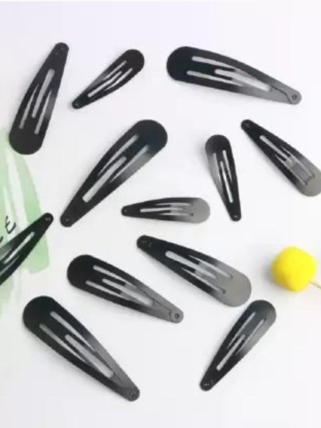 

DN Creation Set of 36 Metal Tic Tac Hair Clips, Black
