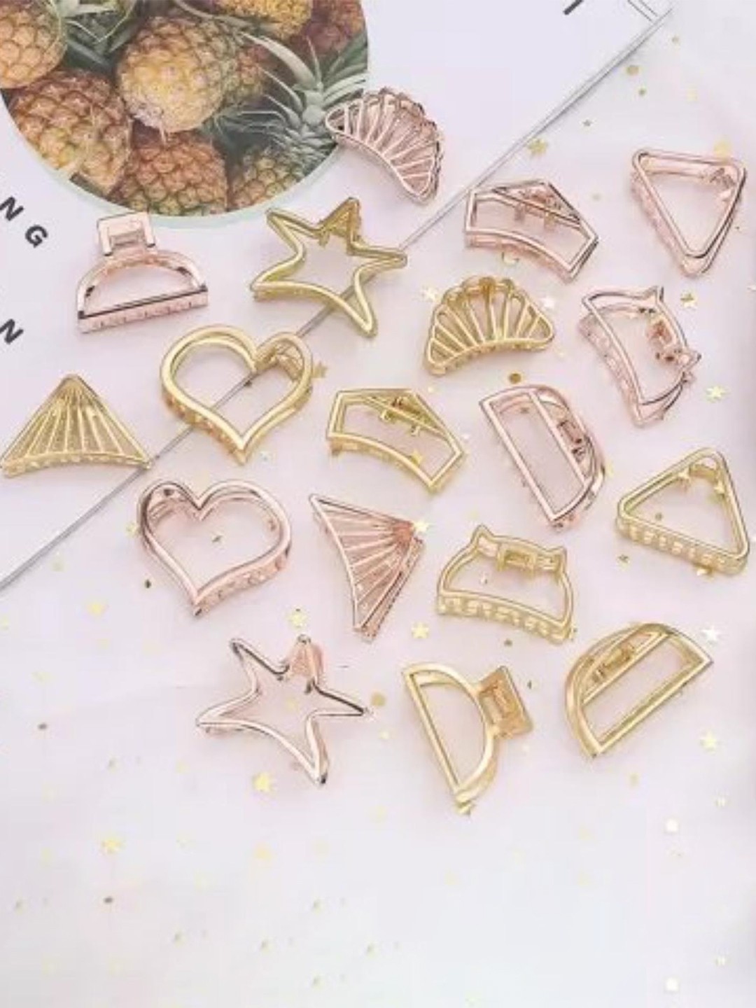 

DN Creation Set of 12 Claw Clips, Gold