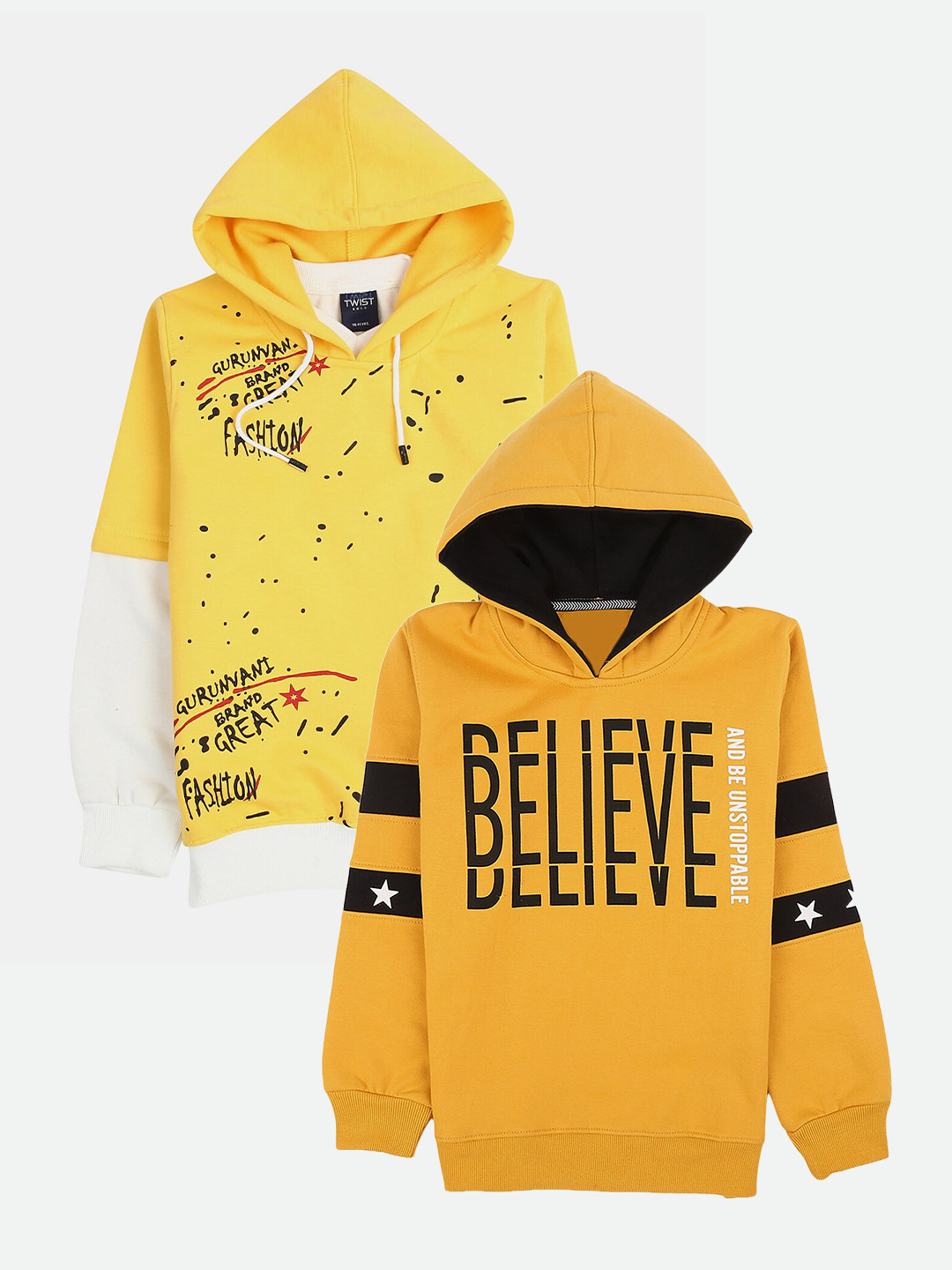 

V-Mart Boys Yellow Printed Sweatshirt