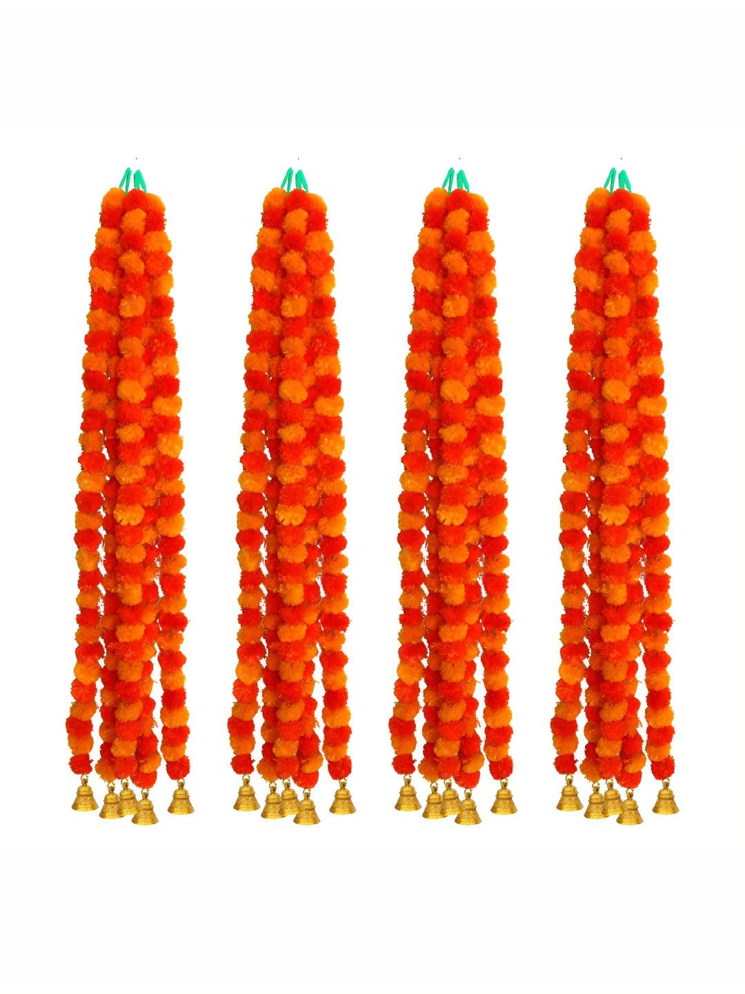 

iHandikart Orange & Yellow 20-Pcs Hanging Marigold Artificial Flower