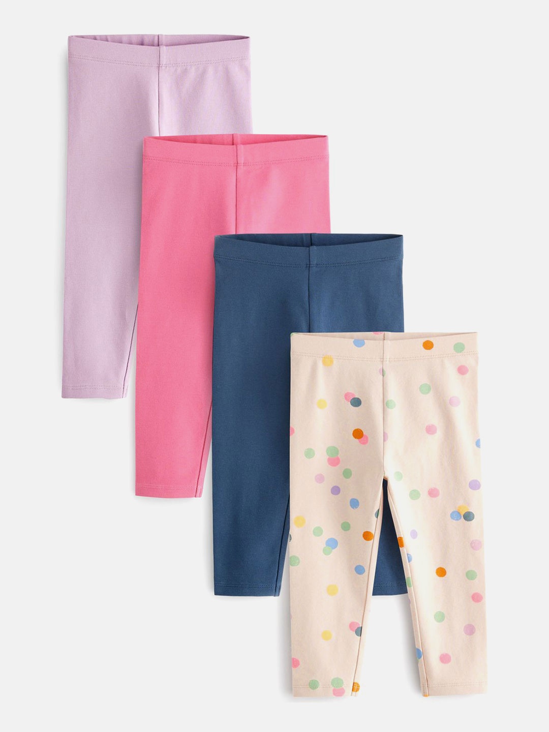

NEXT Infants Girls Pack of 4 Leggings, Pink