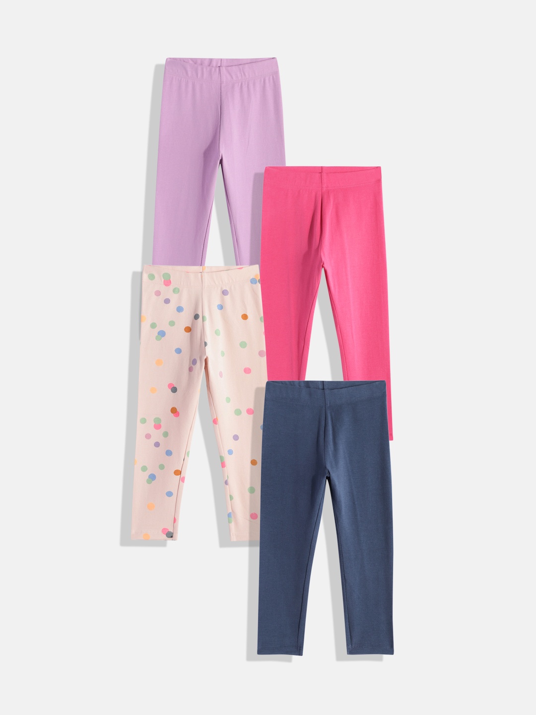 

NEXT Girls Pack Of 4 Ankle-Length Leggings, Multi