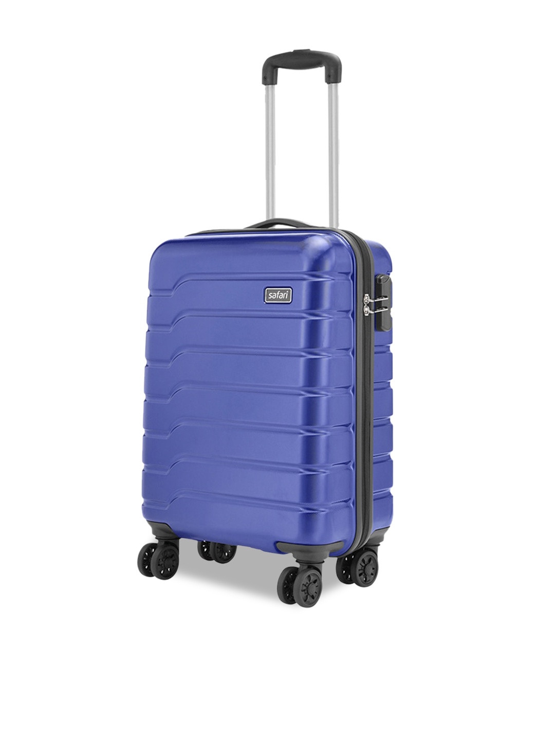 

Safari Ozone Textured Hard-Sided Lightweight Cabin Trolley Suitcase, Blue