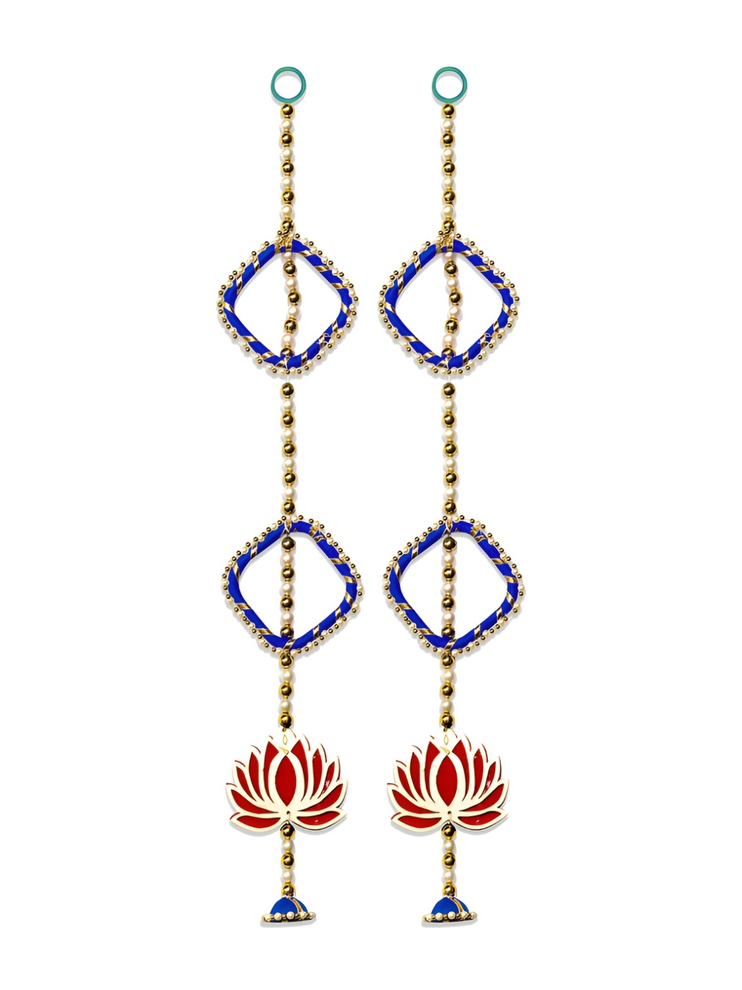 

iHandikart Blue & Red 2 Pieces Hanging Festival Decor