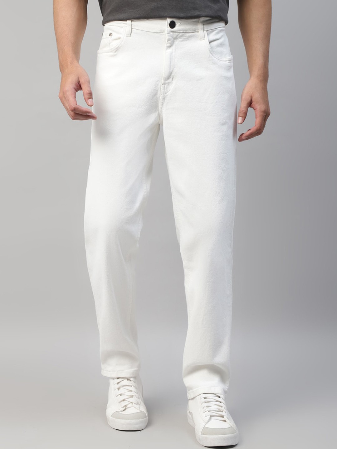 

Kook N Keech Men White Skinny Fit Cotton Denim Jeans