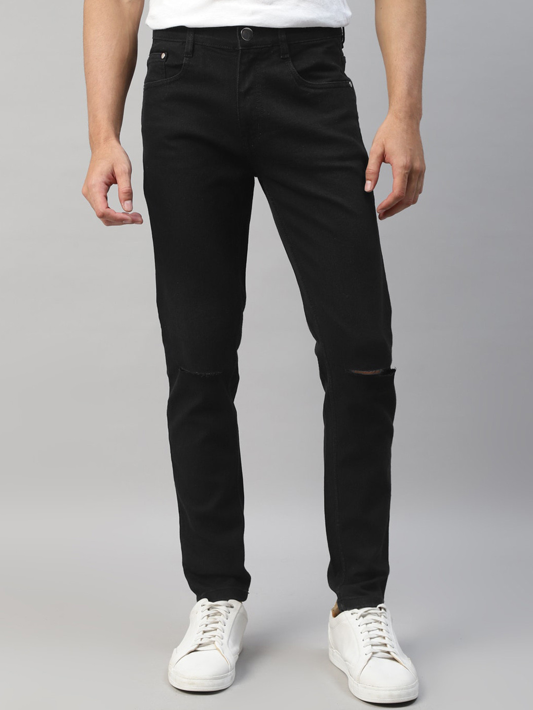 

Kook N Keech Men Black Skinny Fit Cotton Denim Jeans