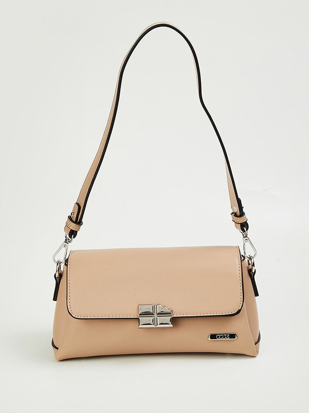 

CODE by Lifestyle Structured Shoulder Bag, Beige