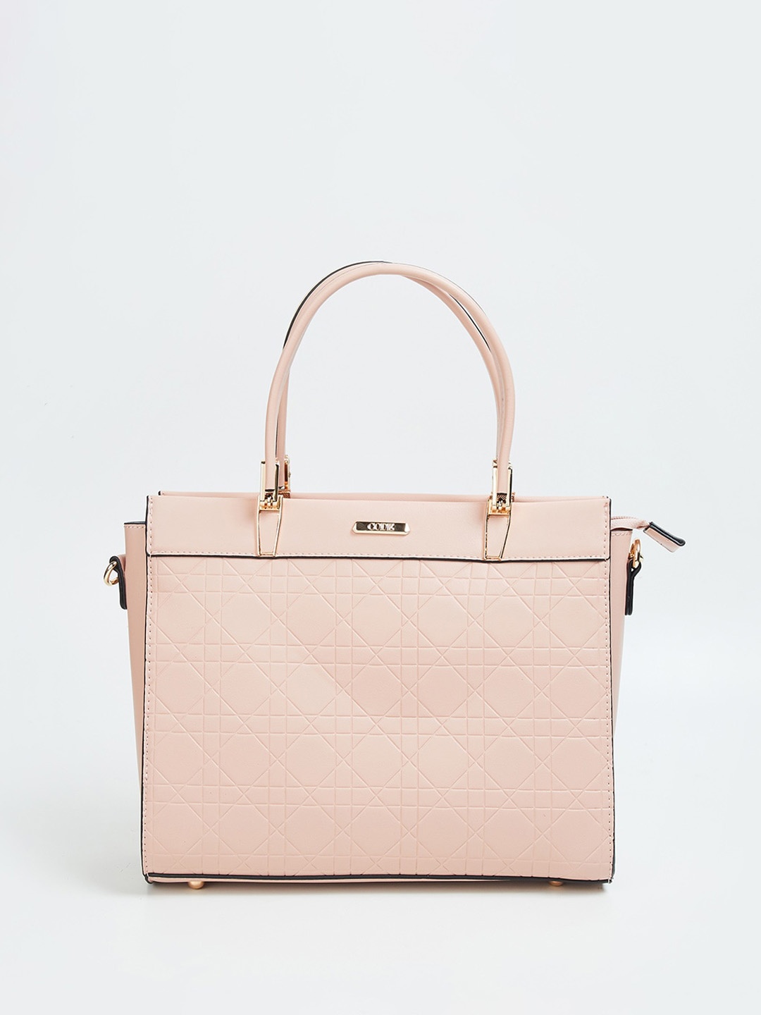 

CODE by Lifestyle Textured Structured Handheld Bag, Pink