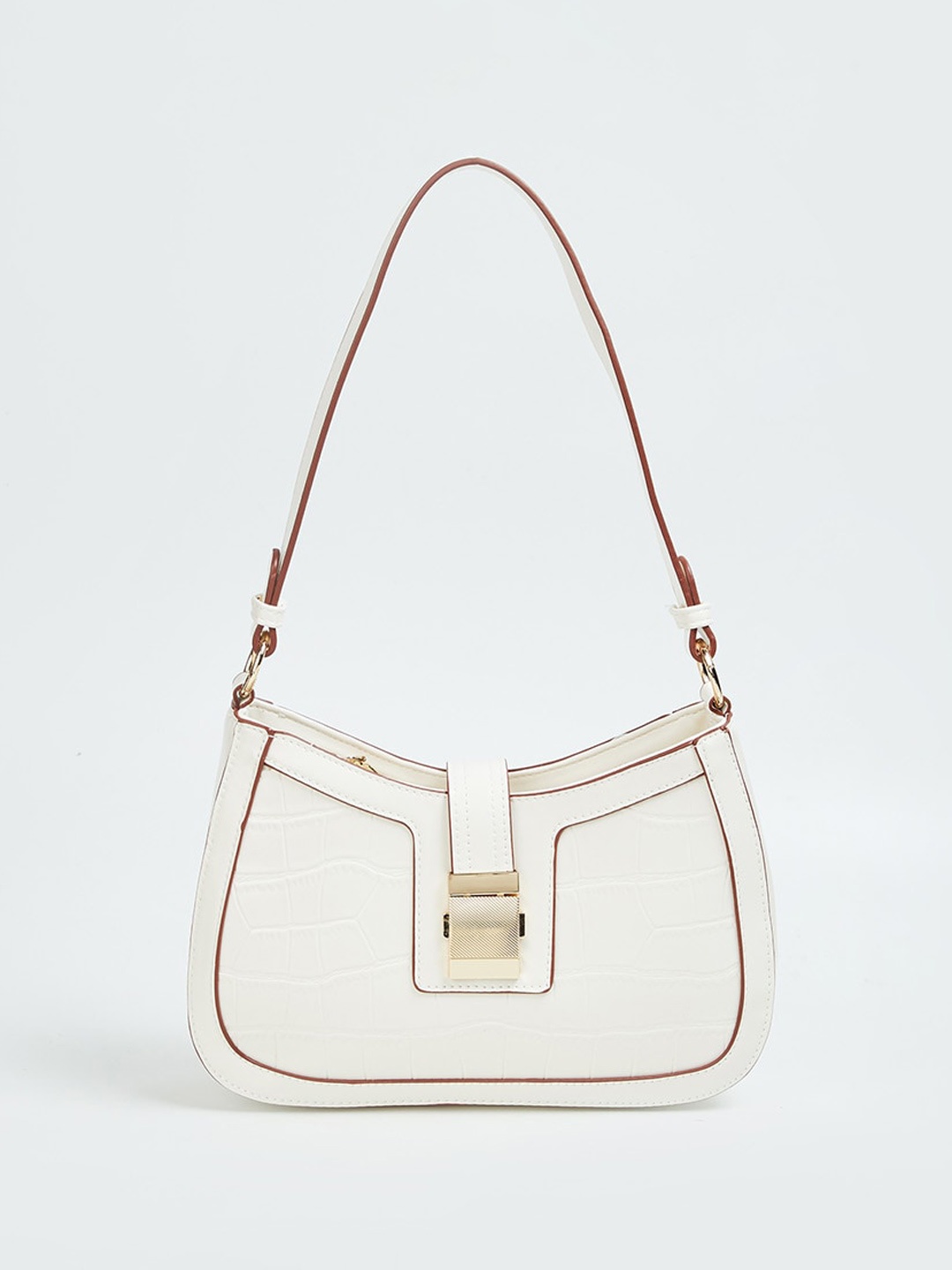 

CODE by Lifestyle PU Swagger Shoulder Bag, Beige