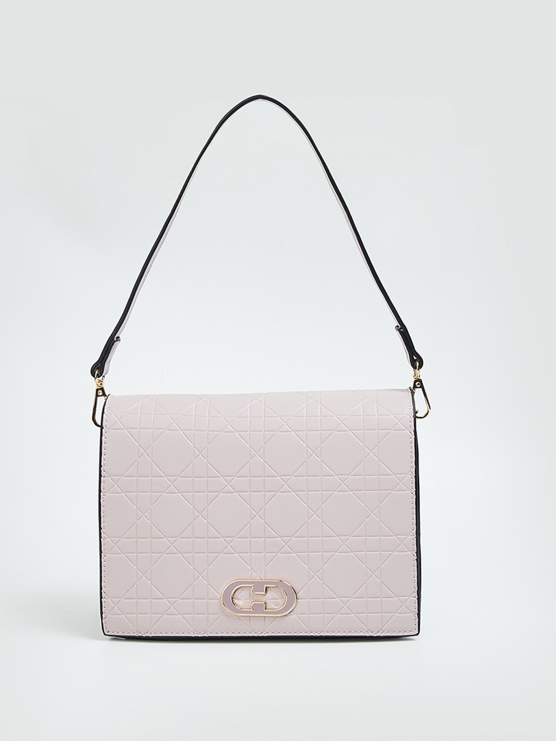

CODE by Lifestyle Textured Structured Sling Bag, Purple