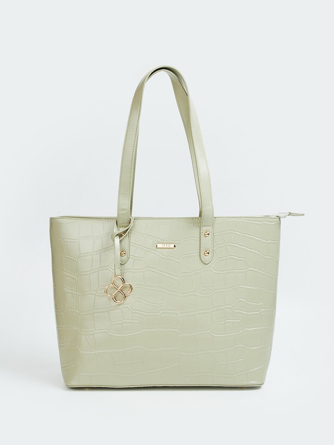 

CODE by Lifestyle Textured Structured Shoulder Bag, Green