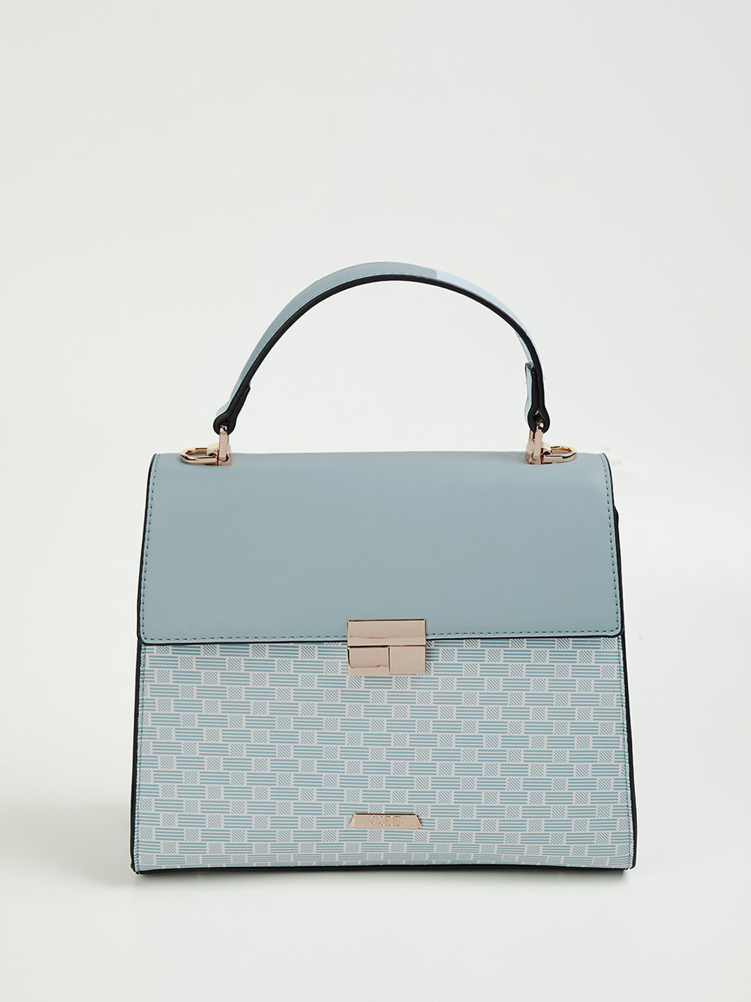 

CODE by Lifestyle Textured Structured Handheld Bag, Blue