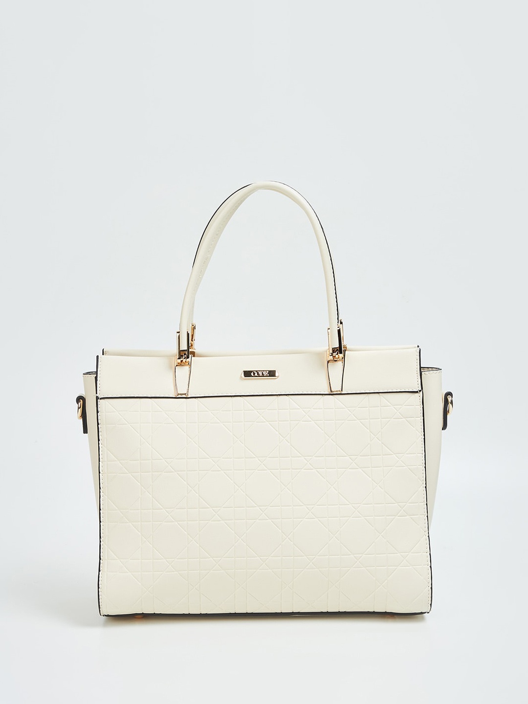 

CODE by Lifestyle Textured Handheld Bag, Off white