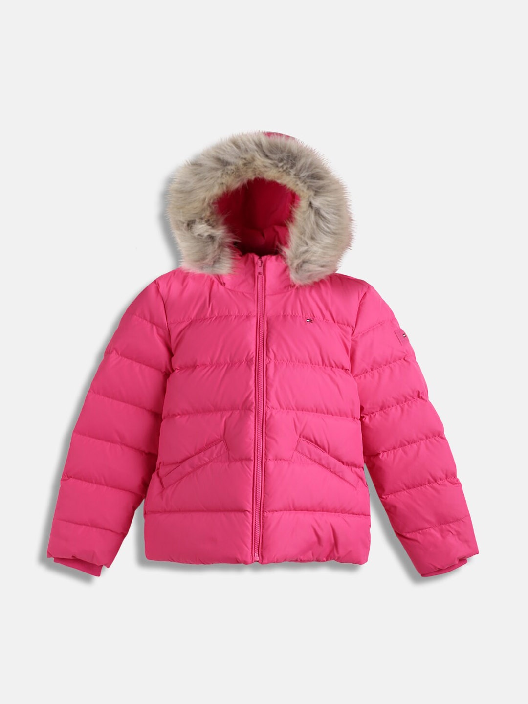 

Tommy Hilfiger Girls Hooded Puffer Jacket, Pink