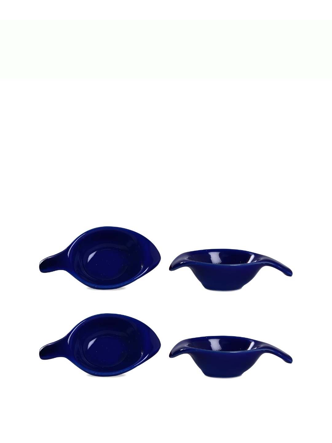 

caffeine Blue 4 Pieces Ceramic Microwave Safe Dip Bowls