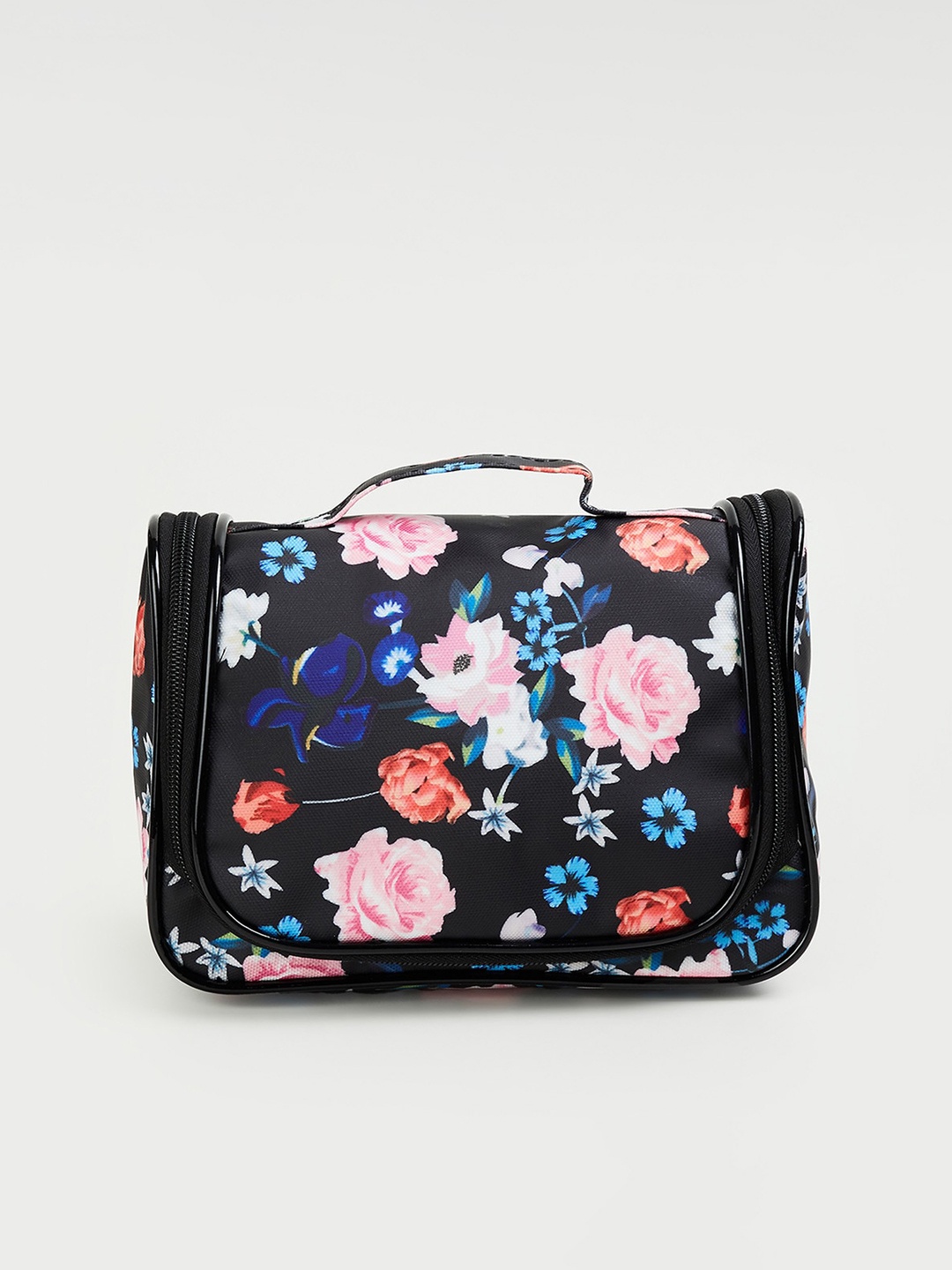 

Ginger by Lifestyle Floral Printed Vanity Bag, Black
