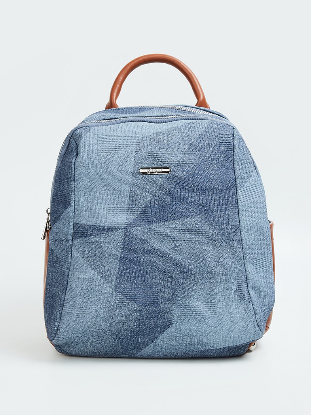 

Ginger by Lifestyle Geometric Printed Backpacks, Blue
