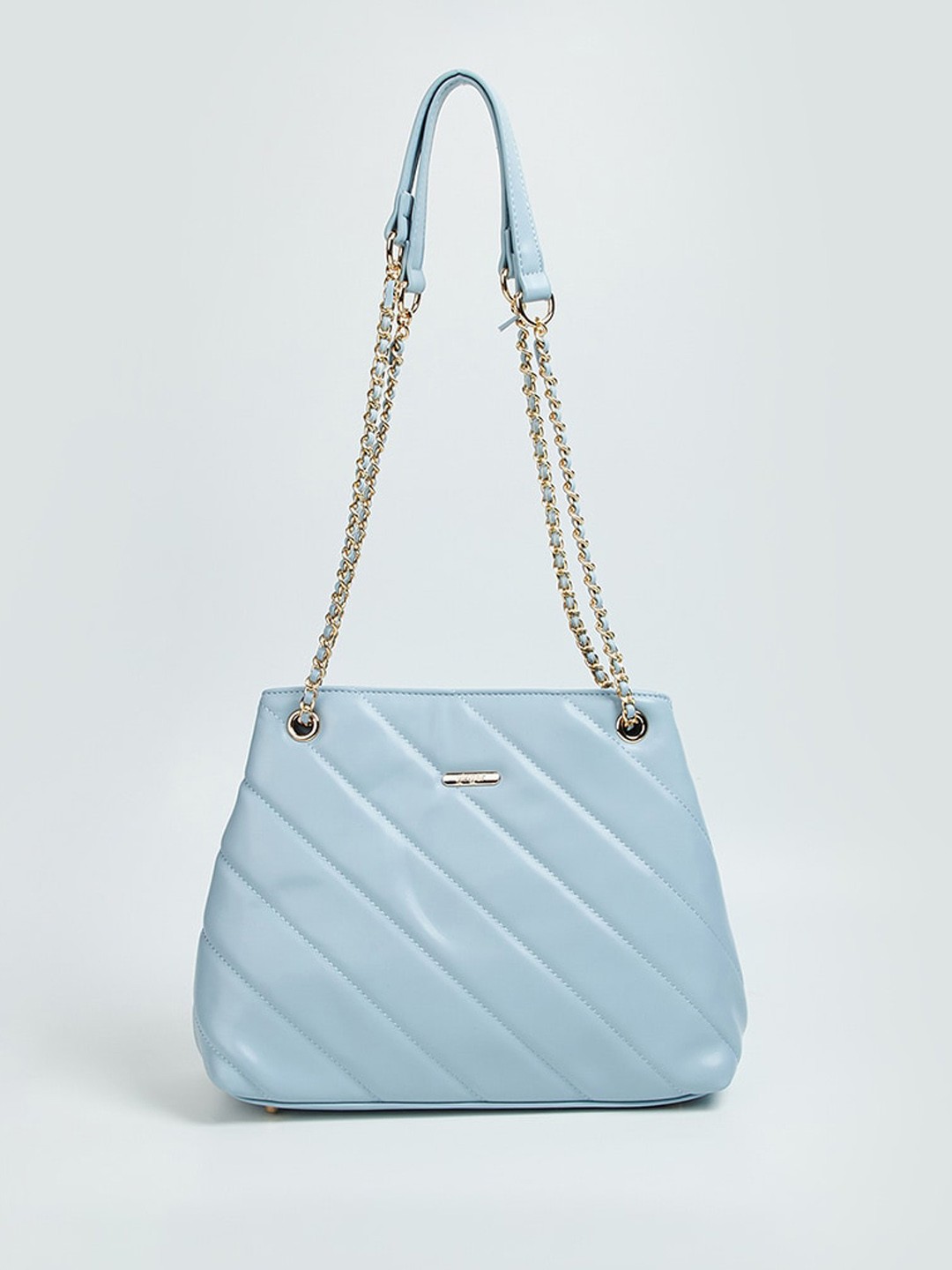 

Ginger by Lifestyle Textured Structured Shoulder Bag, Blue