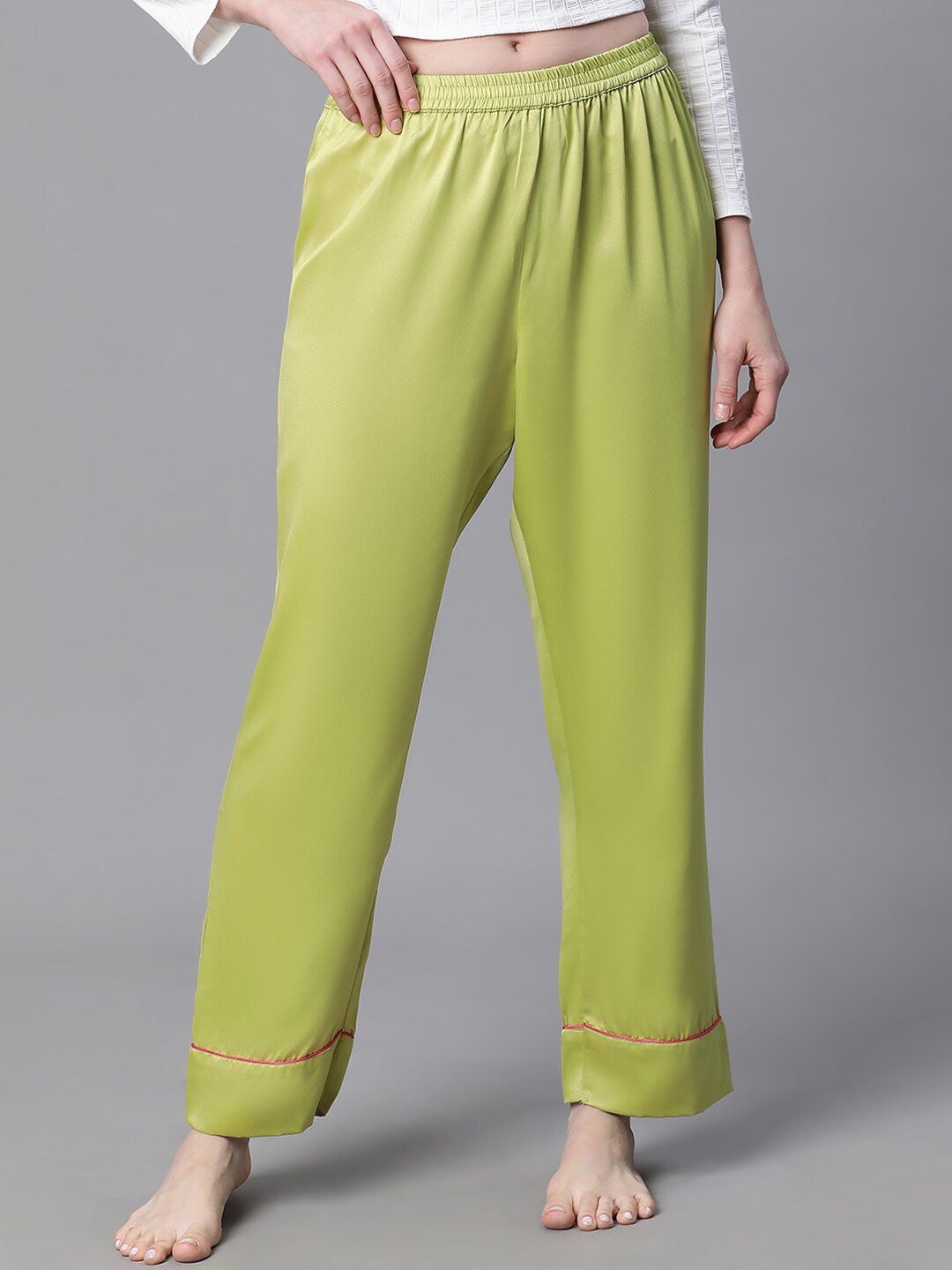 

Oxolloxo Relaxed-Fit Straight-Leg Lounge Pants, Green