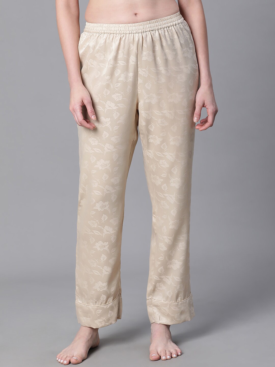 

Oxolloxo Printed Lounge Pants, Beige