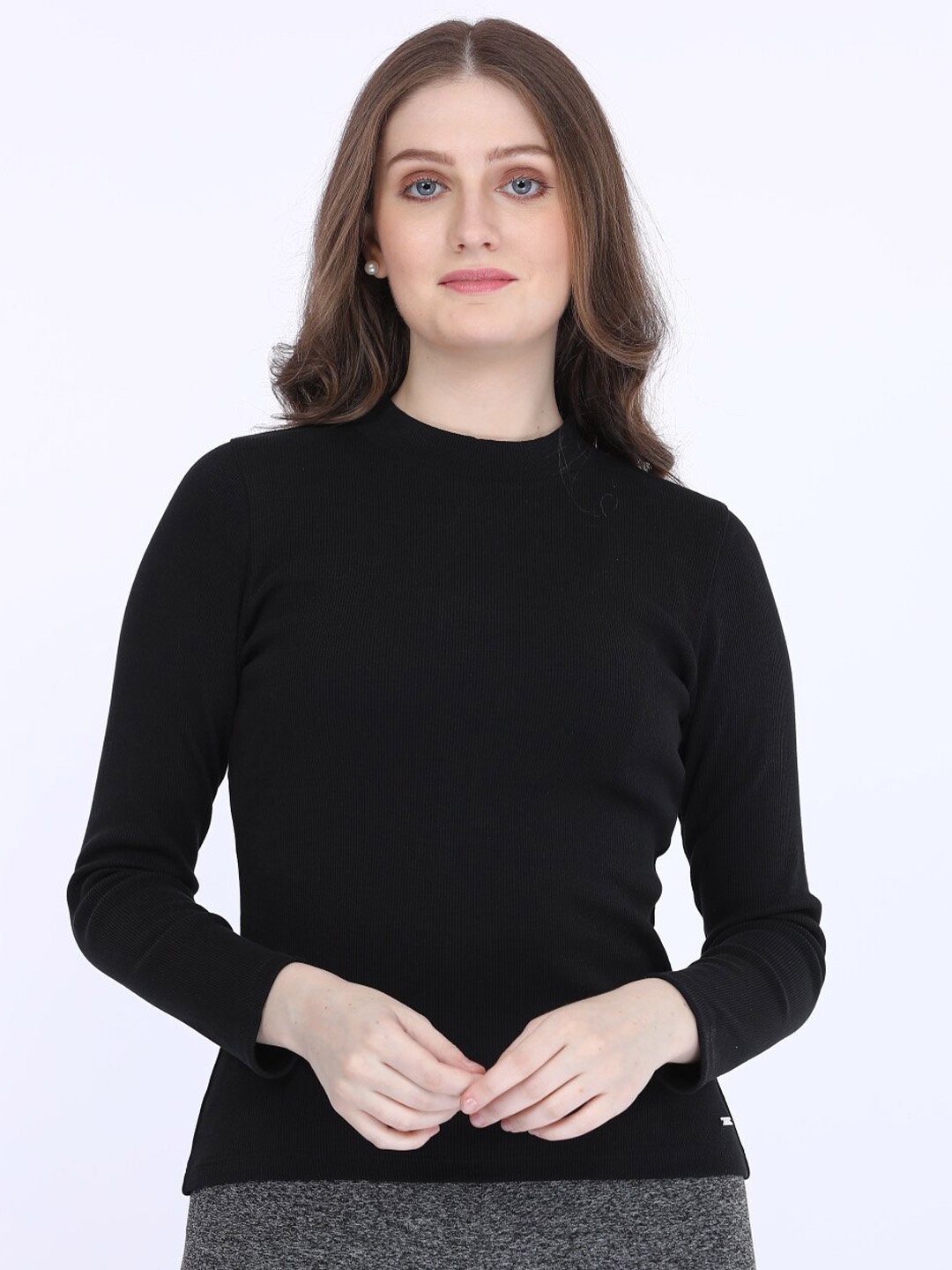 

MAYSIXTY High Neck Regular Fit T-shirt, Black